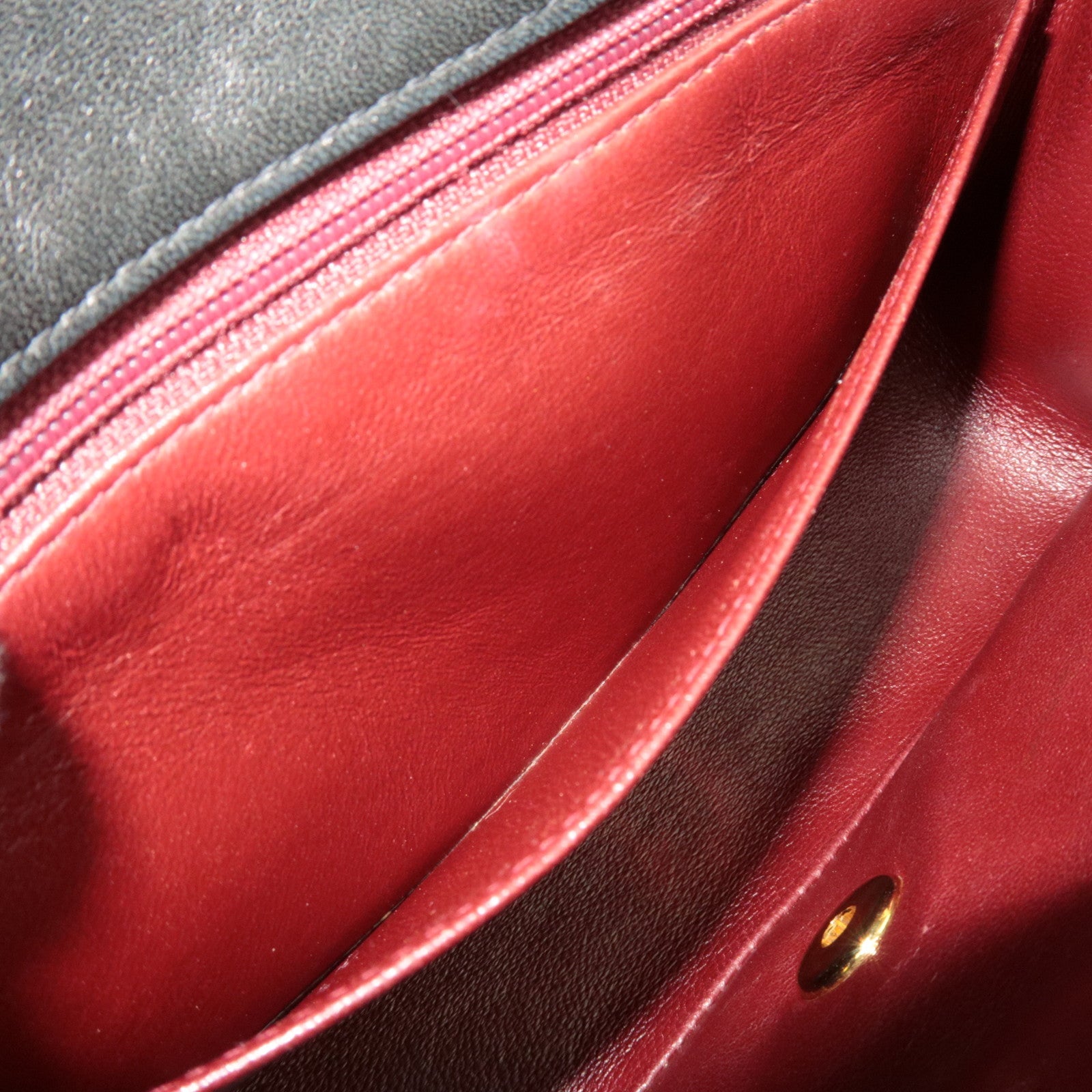 CHANEL Diana Matelasse 23 Chain Shoulder Bag Lambskin Black Gold HDW A01164 2368479