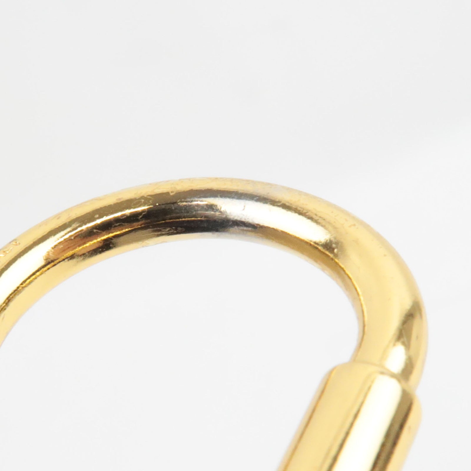 GUCCI Interlocking G Keychain Bag Charm Metal Gold Silver