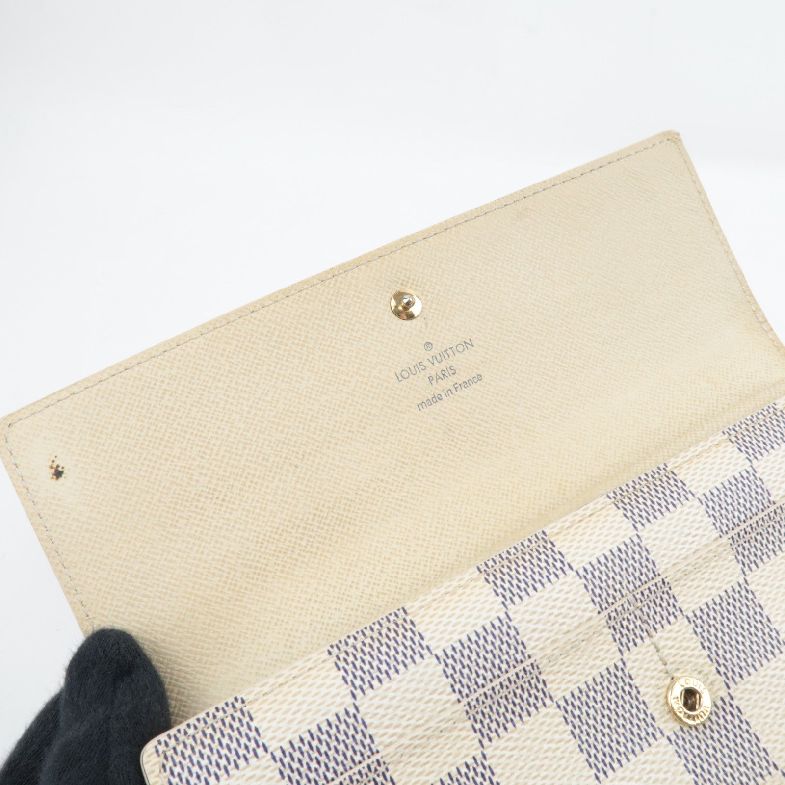 Louis Vuitton Damier Azur Portefeuille International Long Wallet N61732 TS3151