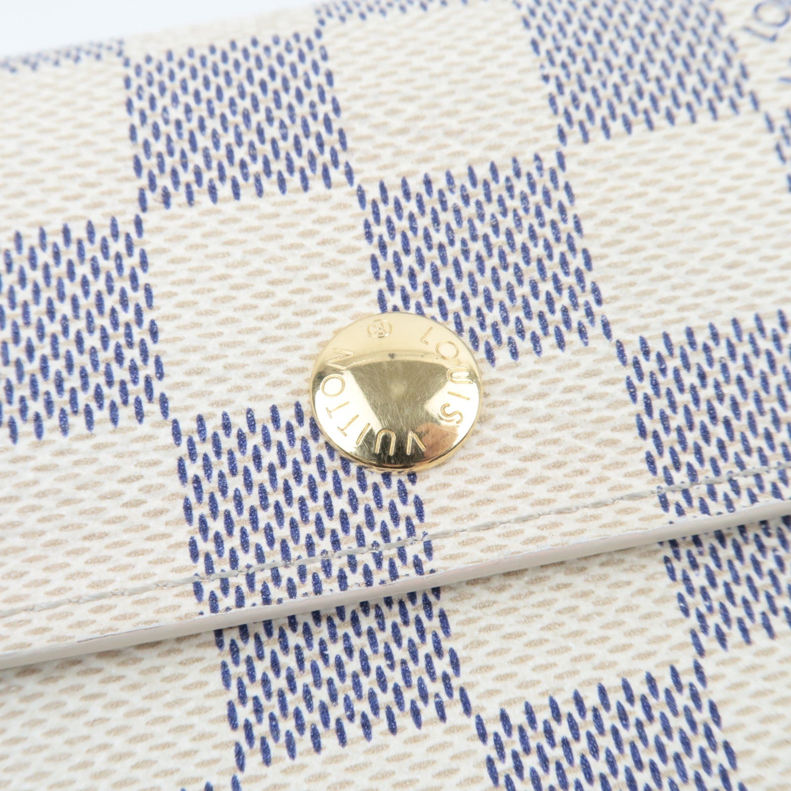 Louis Vuitton Damier Azur Portefeuille Alexandra Wallet N63068 CA4181