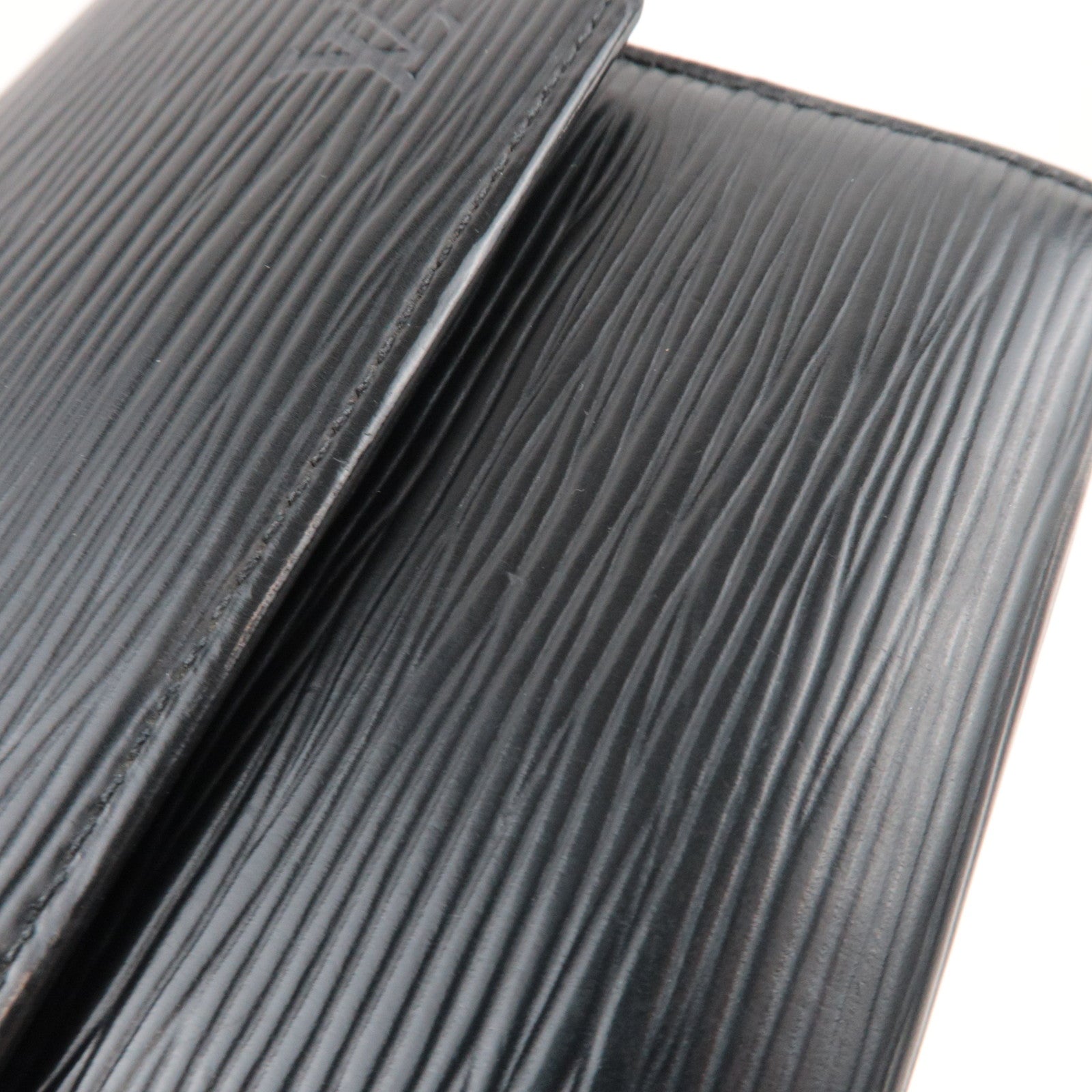 Louis Vuitton Epi Pochette Porte Monnaie Credit Long Wallet Noir M63572 CA0061