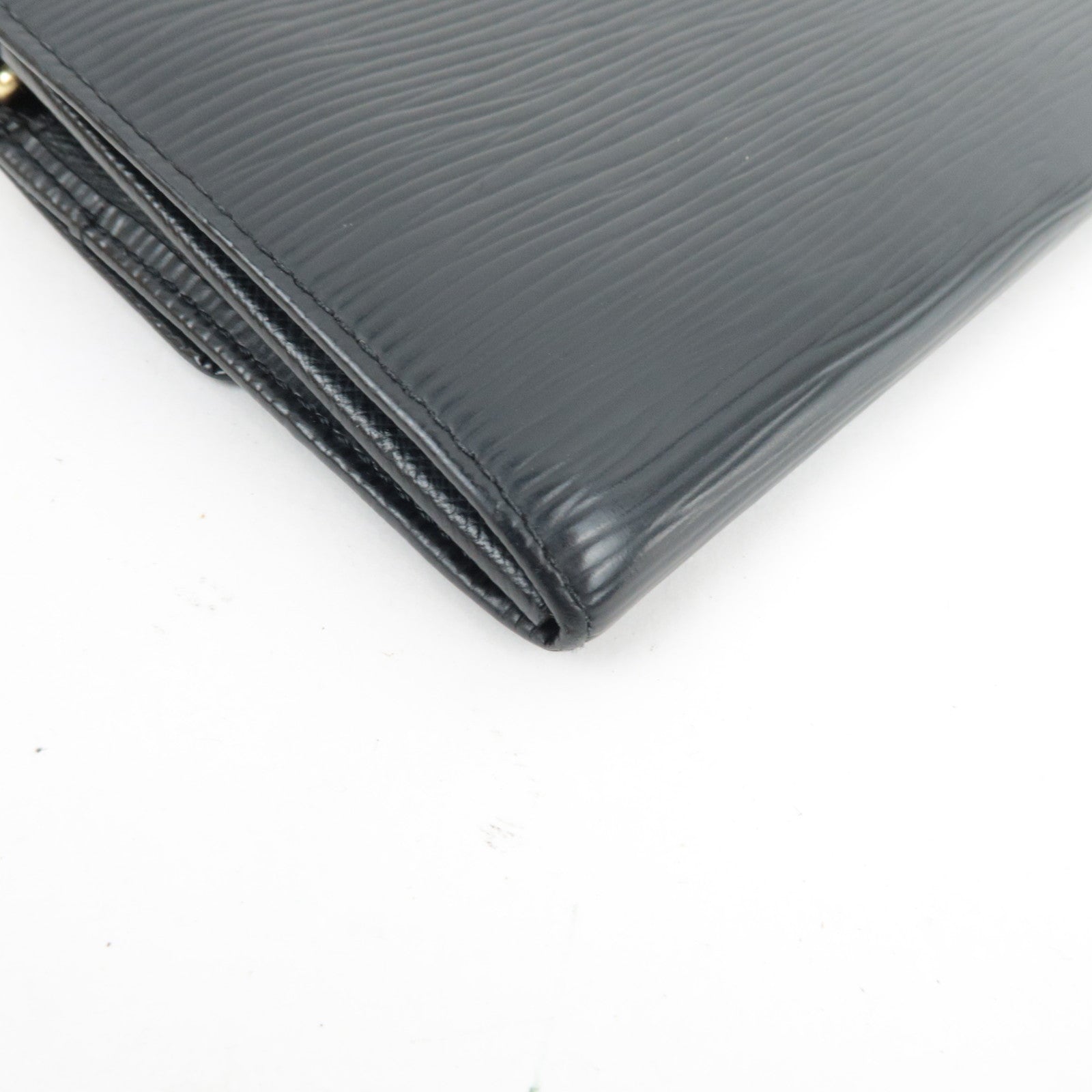 Louis Vuitton Epi Pochette Porte Monnaie Credit Long Wallet Noir M63572 CA0061