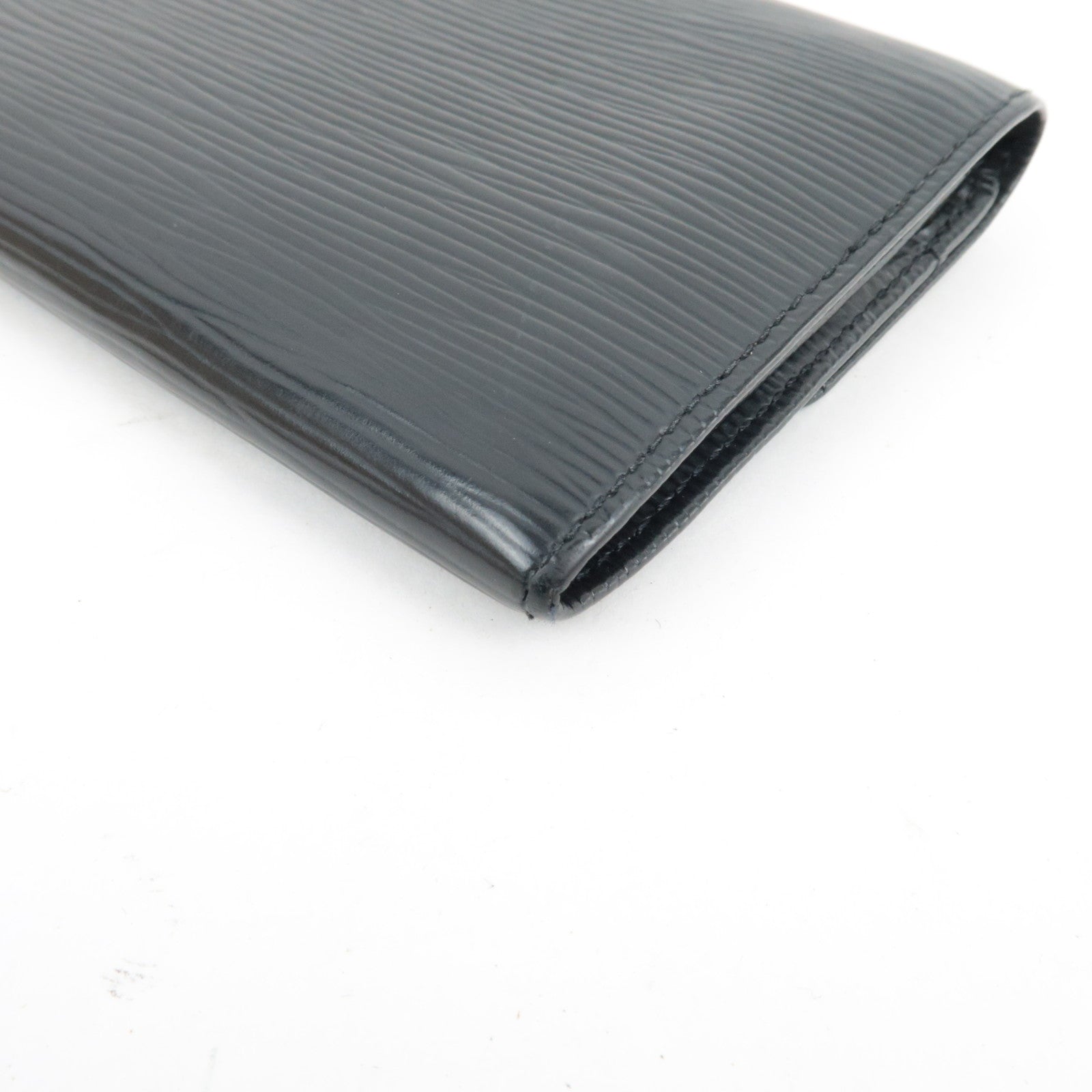 Louis Vuitton Epi Pochette Porte Monnaie Credit Long Wallet Noir M63572 CA0061