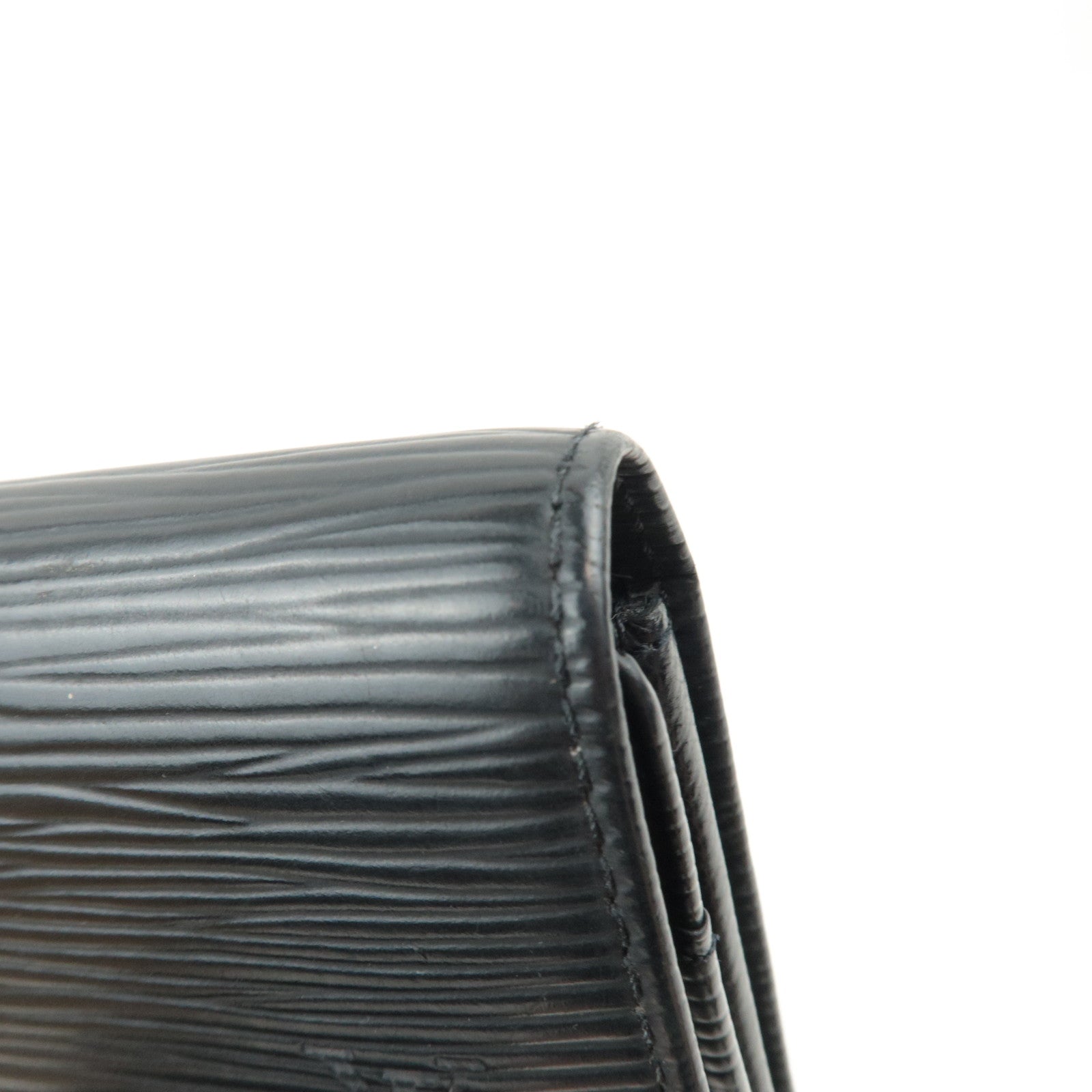 Louis Vuitton Epi Pochette Porte Monnaie Credit Long Wallet Noir M63572 CA0061