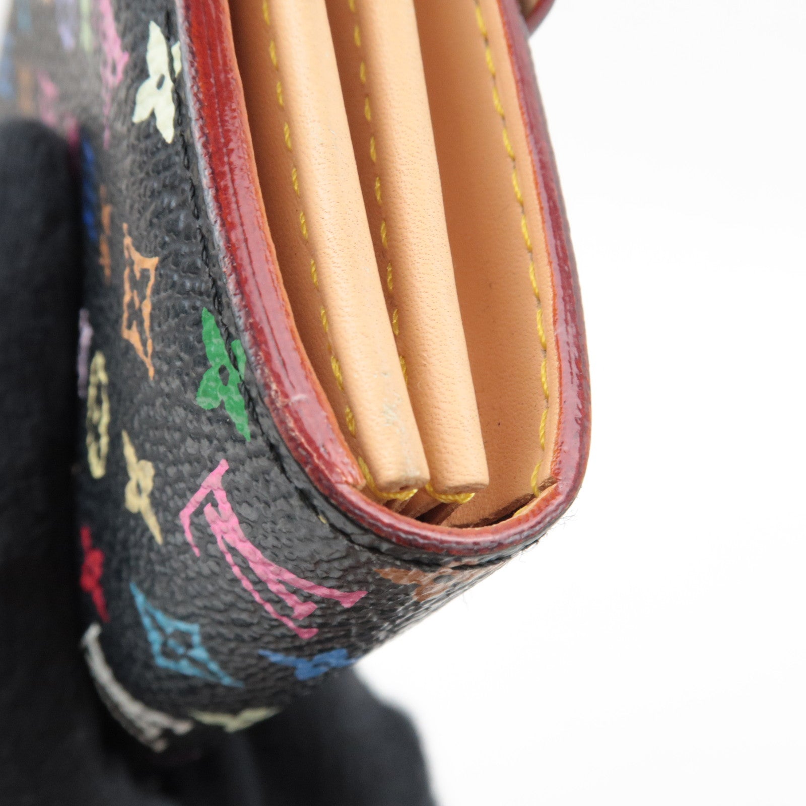 Louis Vuitton Monogram Multicolor Portefeuille Sarah Long Wallet Noir M93533 TH0056