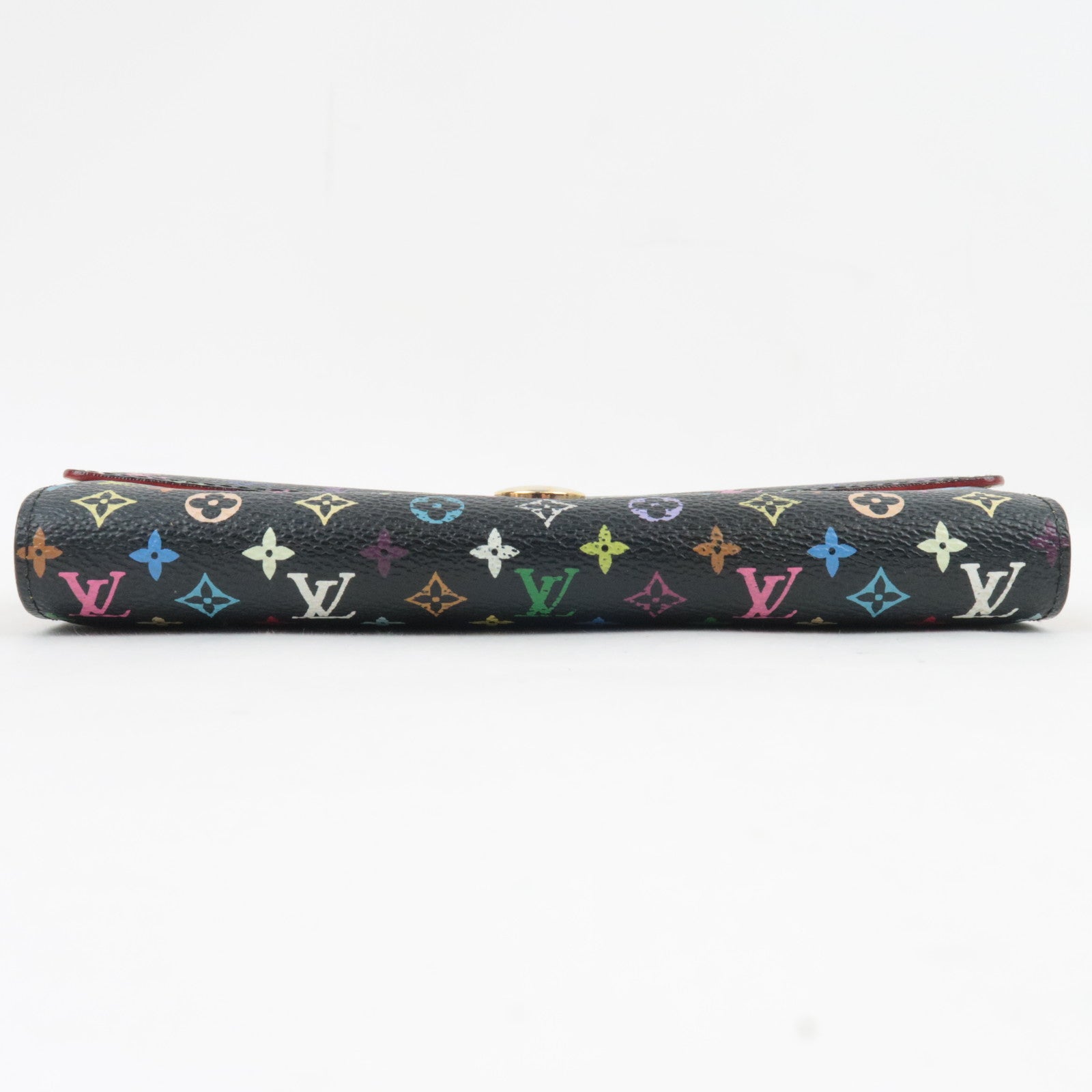 Louis Vuitton Monogram Multicolor Portefeuille Sarah Long Wallet Noir M93533 TH0056