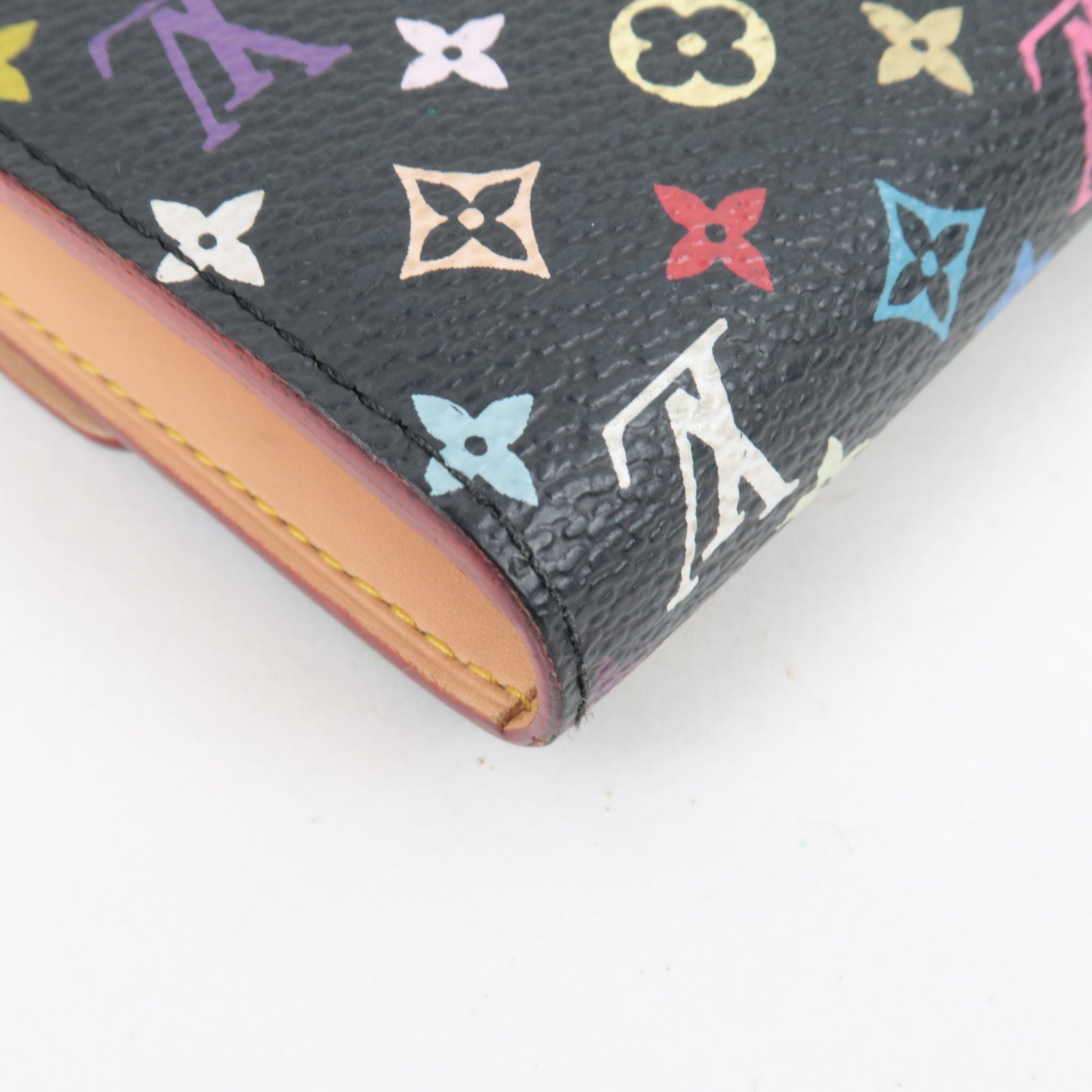 Louis Vuitton Monogram Multicolor Portefeuille Sarah Long Wallet Noir M93533 TH0056