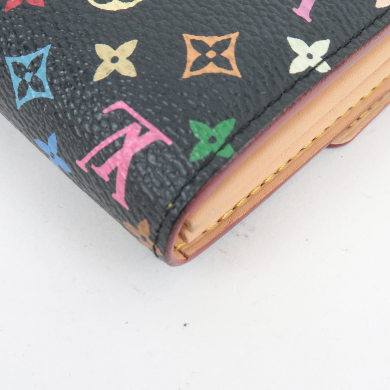 Louis Vuitton Monogram Multicolor Portefeuille Sarah Long Wallet Noir M93533 TH0056