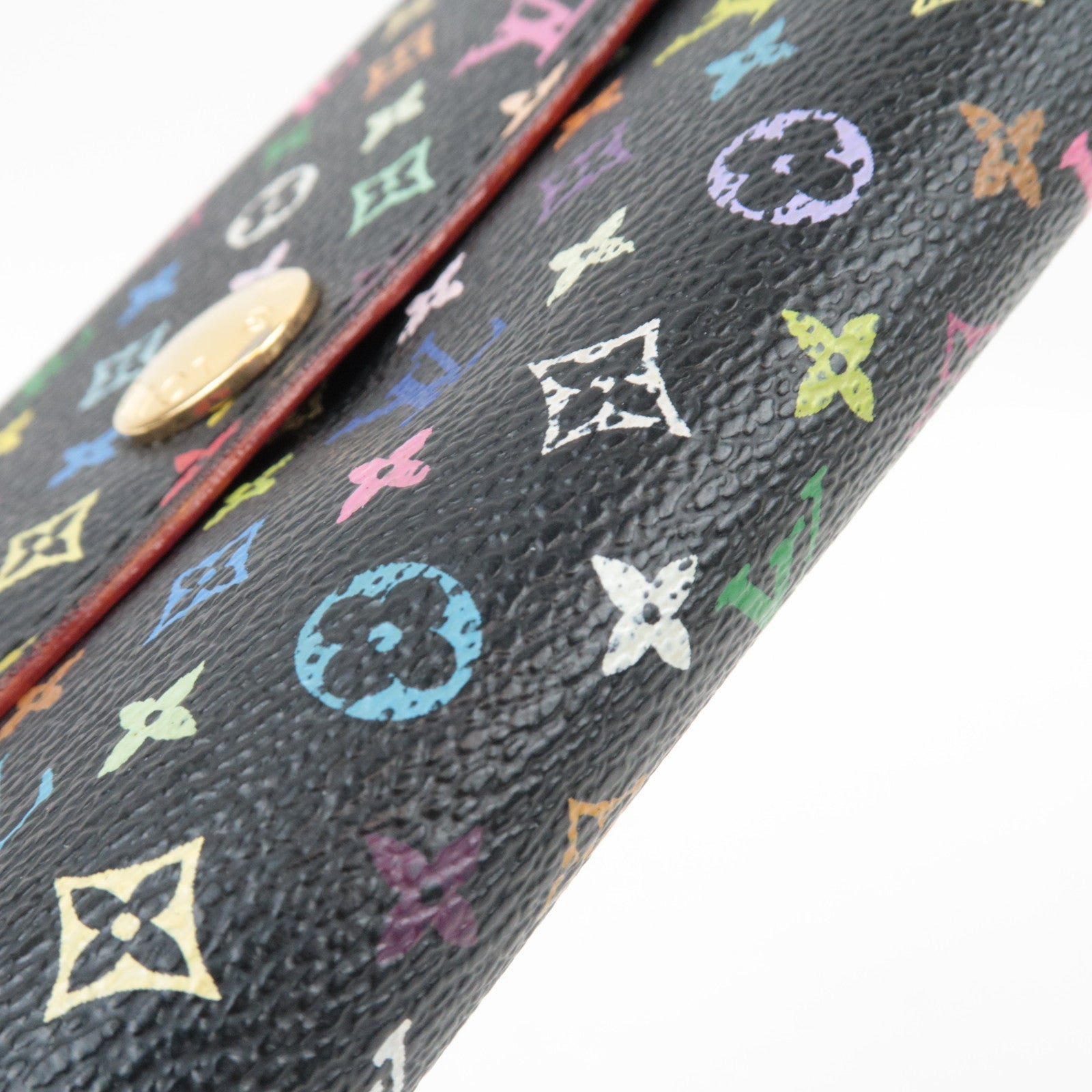 Louis Vuitton Monogram Multicolor Portefeuille Sarah Long Wallet Noir M93533 TH0056