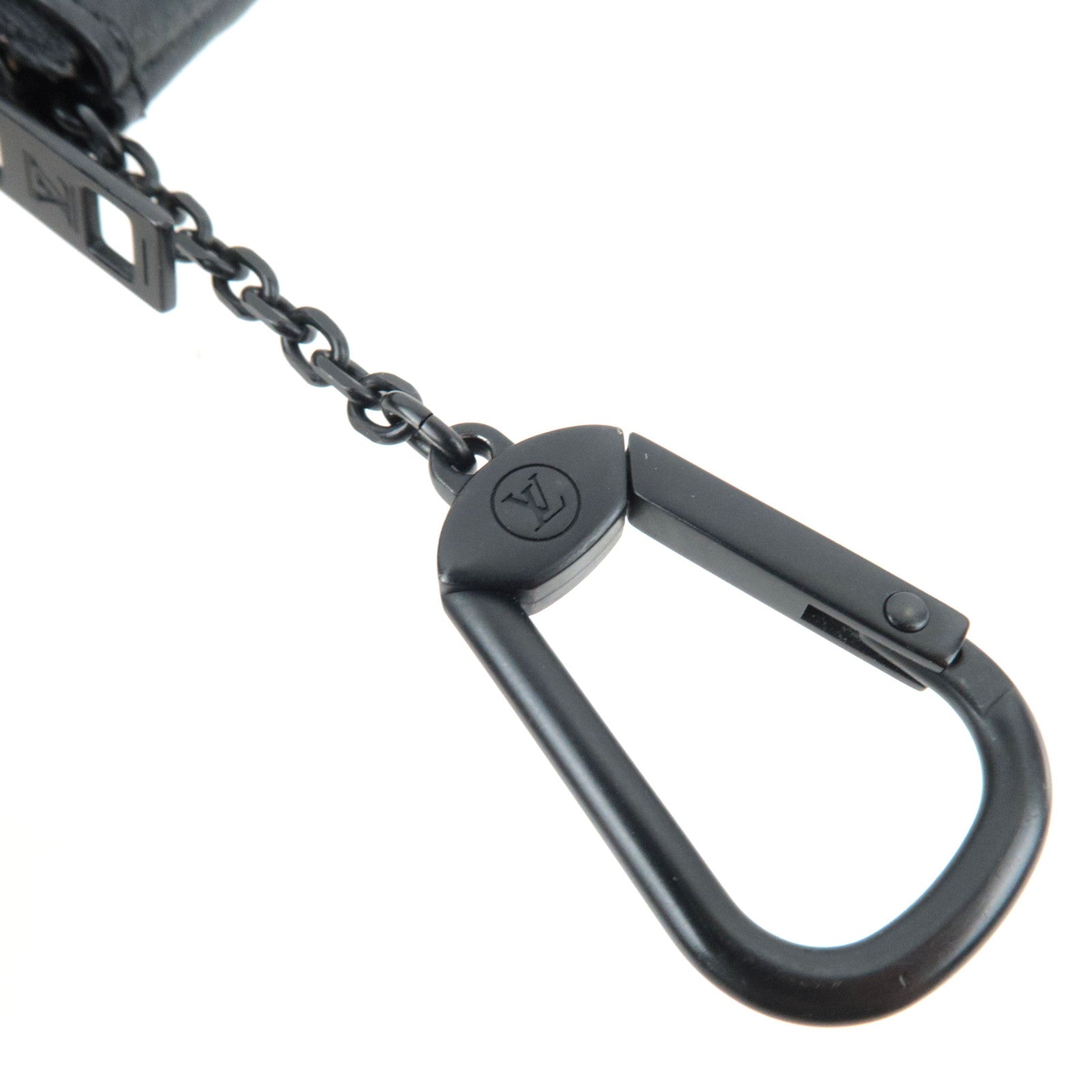 Louis Vuitton Aerogram Pochette Cles Coin Case Leather Noir M81031