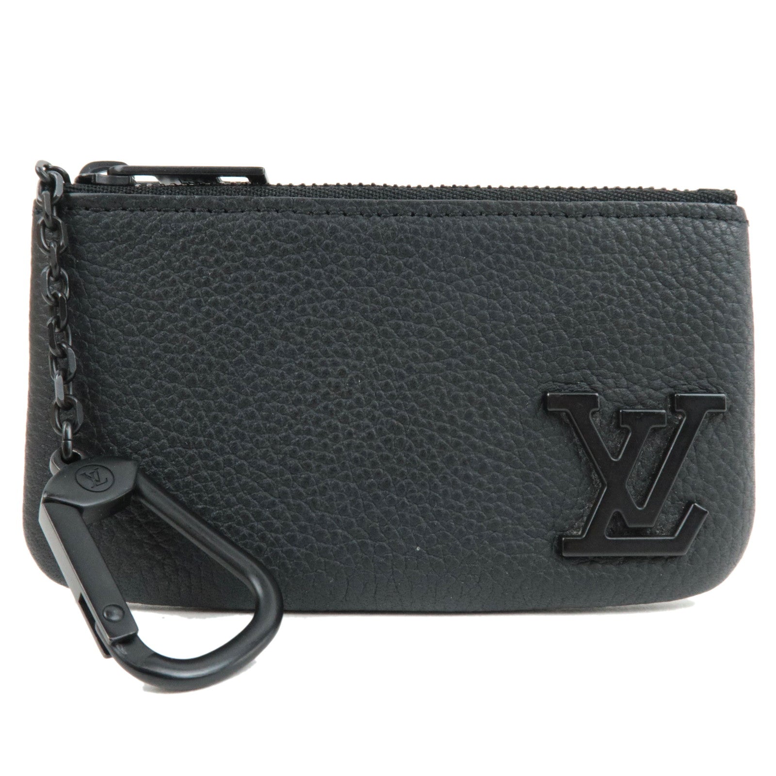 Louis Vuitton Aerogram Pochette Cles Coin Case Leather Noir M8103177630