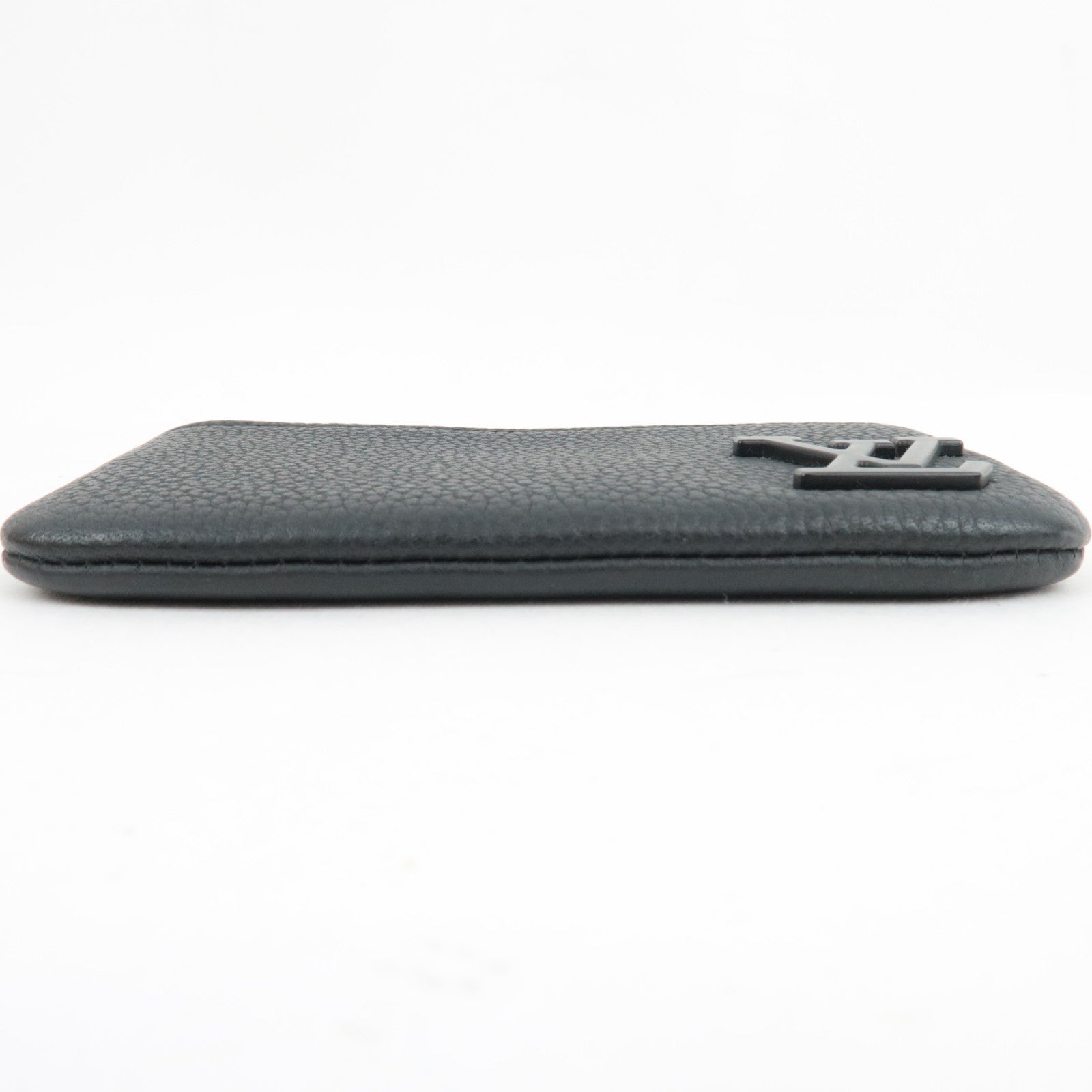 Louis Vuitton Aerogram Pochette Cles Coin Case Leather Noir M81031