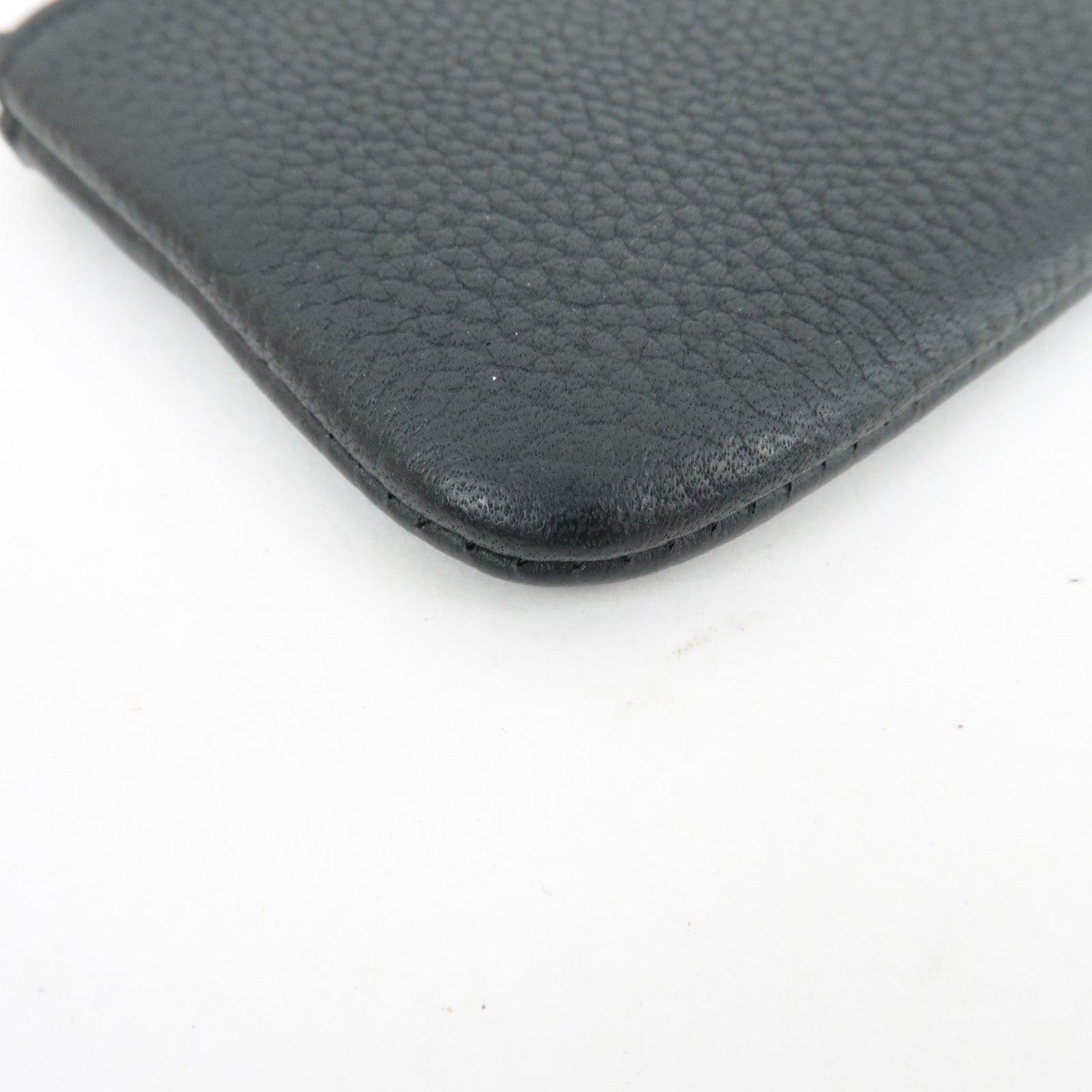 Louis Vuitton Aerogram Pochette Cles Coin Case Leather Noir M81031