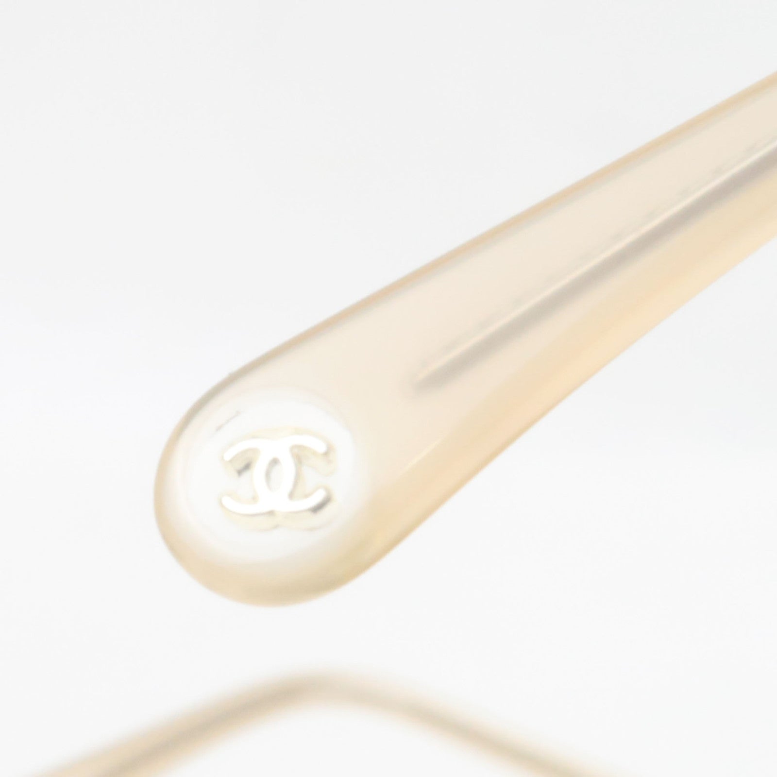 CHANEL Glasses 3448-A C.1731 53□16 140 S Plastic Ivory *Case