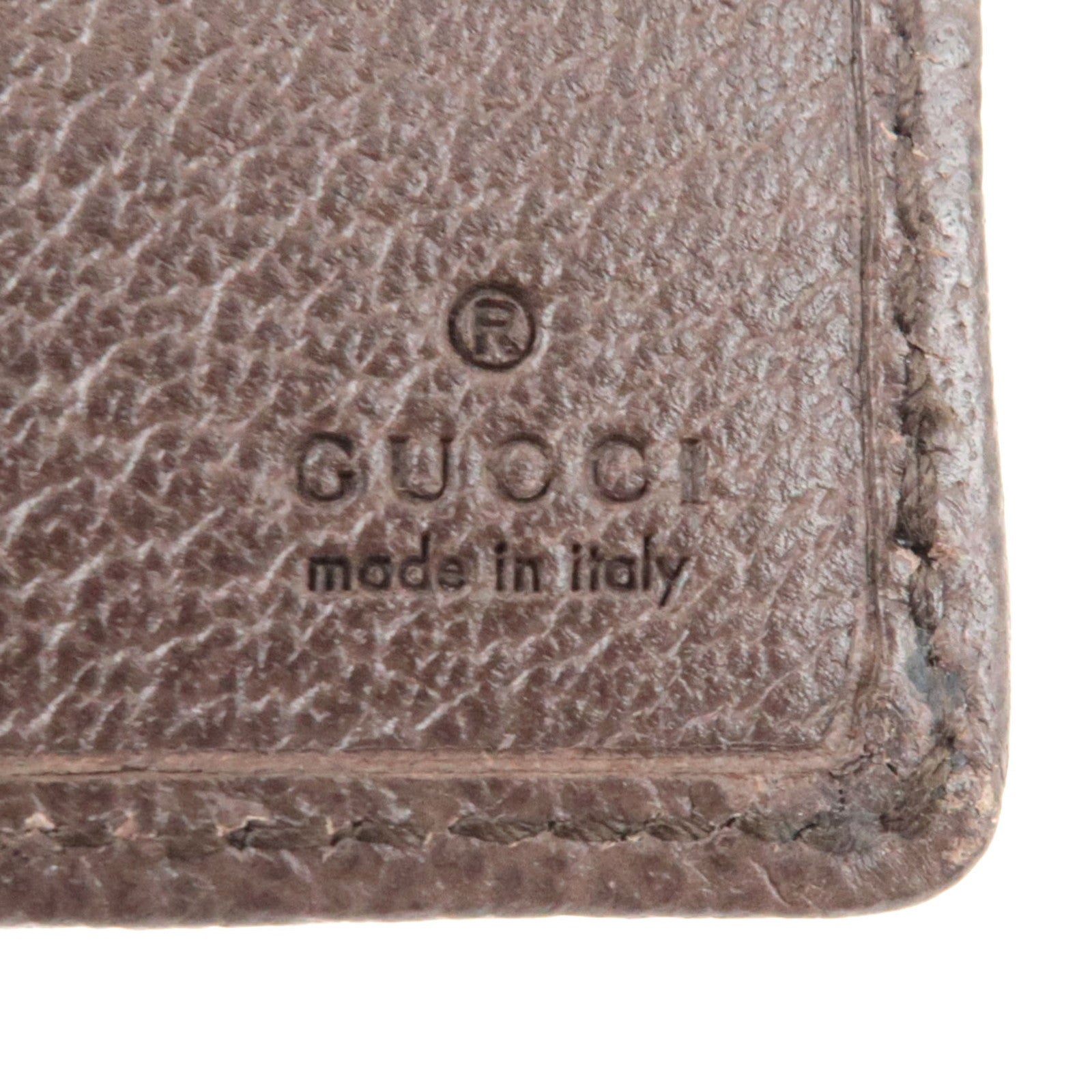 GUCCI Jumbo GG Bi-Fold Wallet Canvas Leather Beige Brown *Box, Dust bag