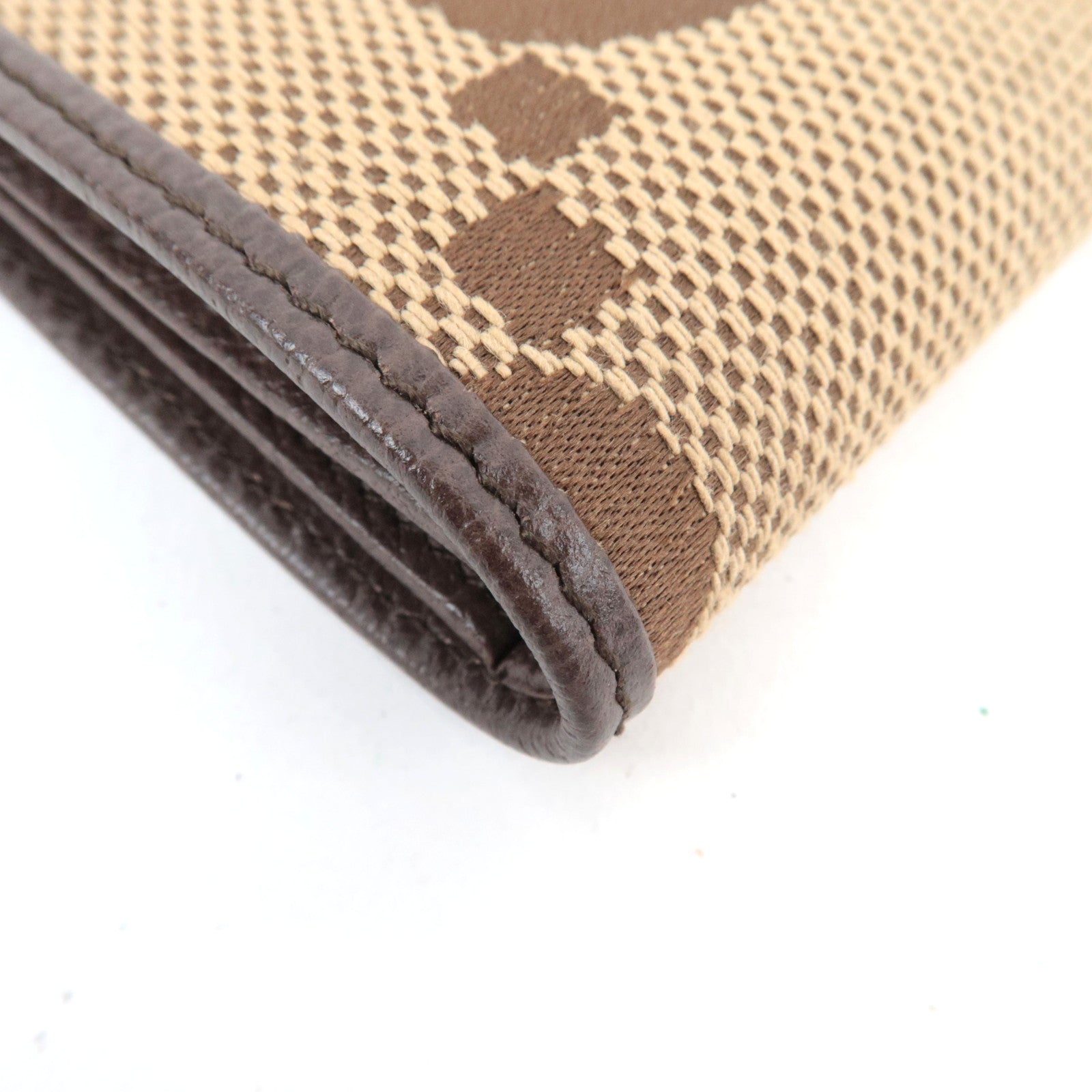 GUCCI Jumbo GG Bi-Fold Wallet Canvas Leather Beige Brown *Box, Dust bag