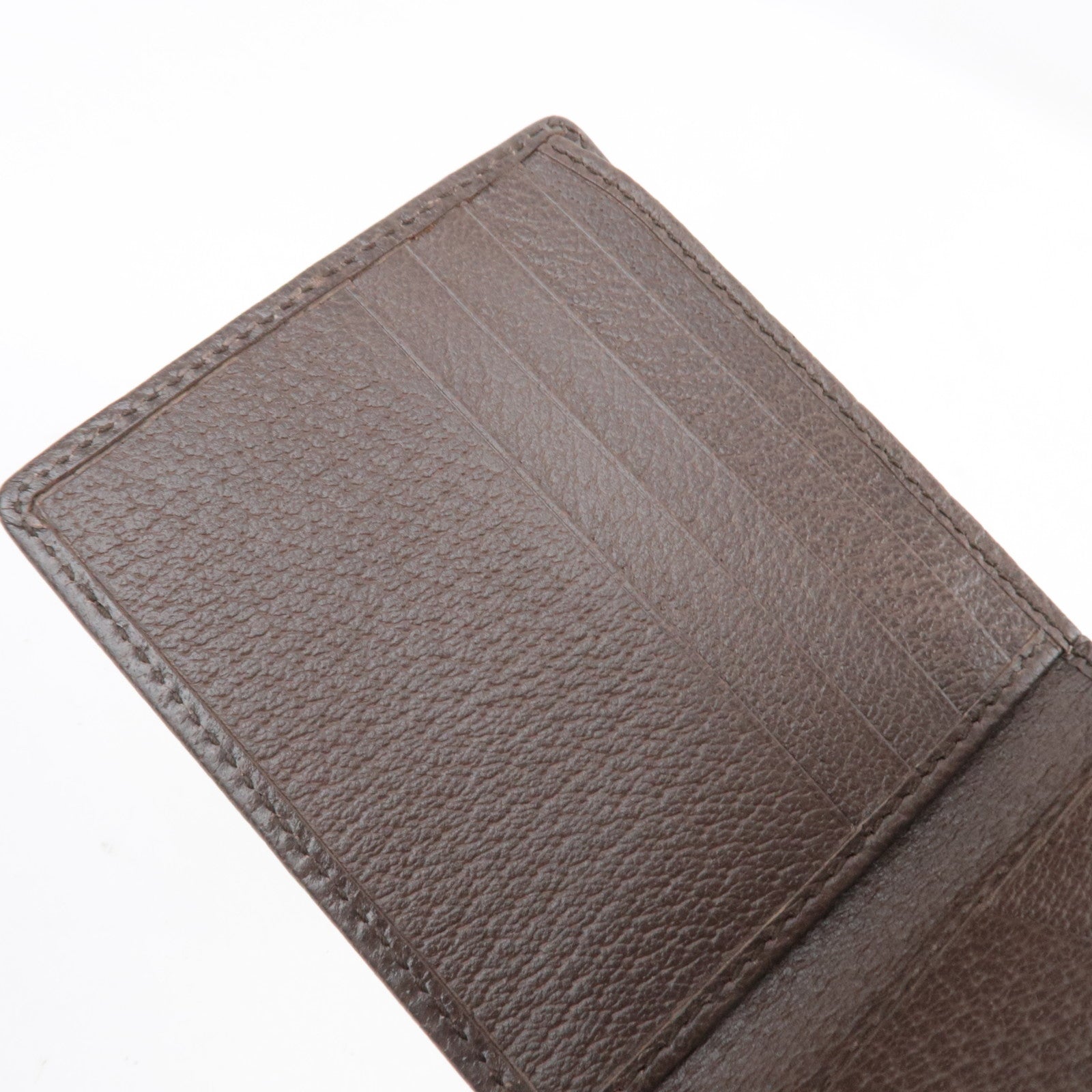 GUCCI Jumbo GG Bi-Fold Wallet Canvas Leather Beige Brown *Box, Dust bag