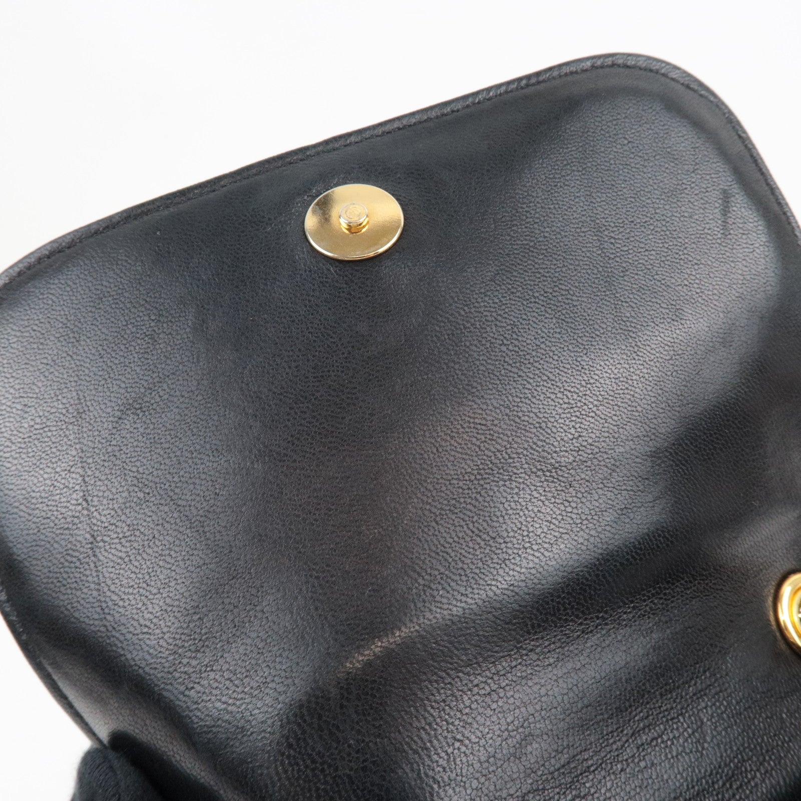 CHANEL Coco Mark Mini Chain Shoulder Bag Lambskin Black Gold HDW 0868360 *Box, Dust bag, G card