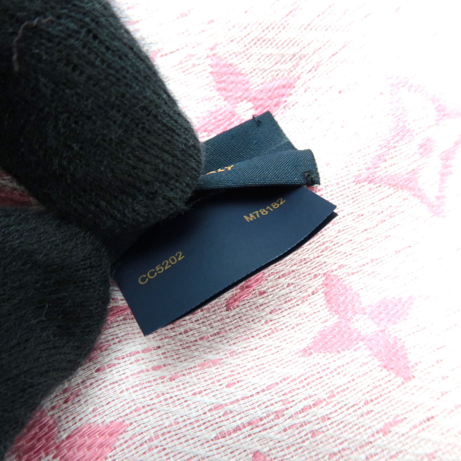 Louis Vuitton Shawl My Daily Denim Scarf 50% Cotton 35% Wool 15% Silk Rose M78182 CC5202