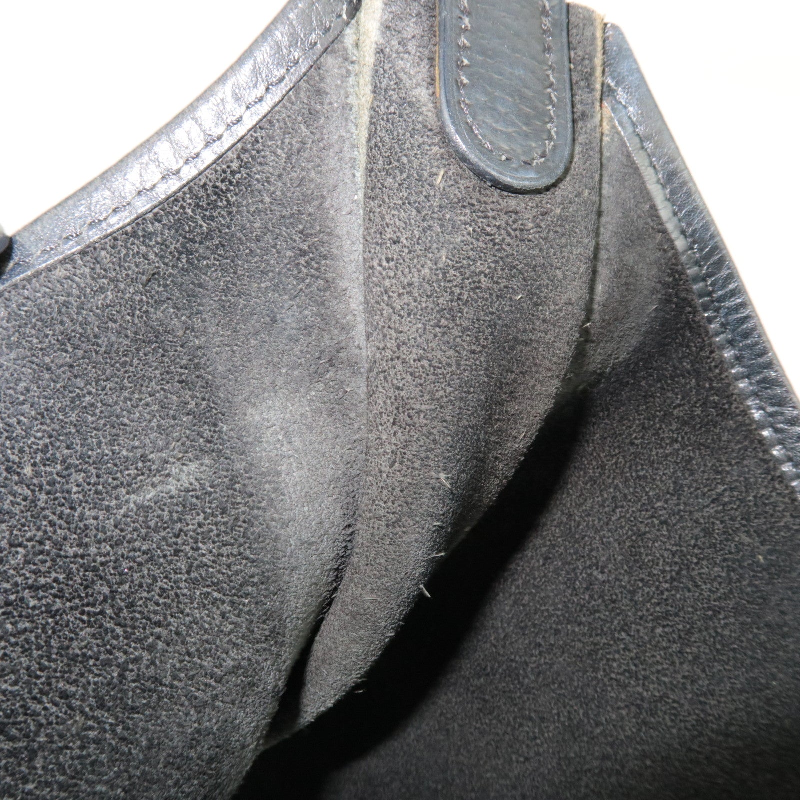 HERMES Evelyn 1 GM Shoulder Bag Ardennes Black Gold HDW *Box, Dust bag