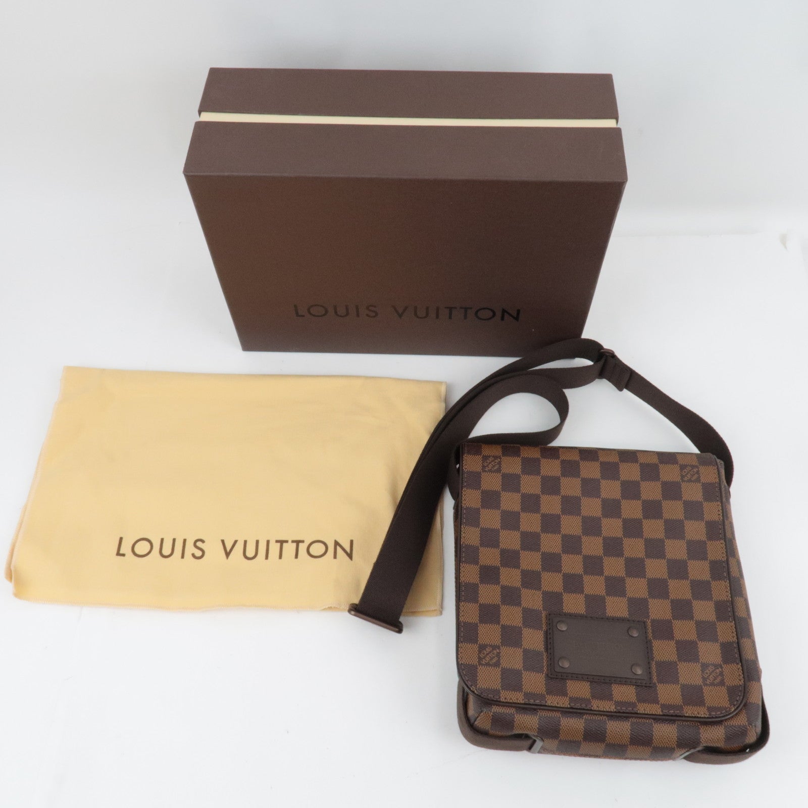 Louis Vuitton Damier Brooklyn PM Shoulder Bag N51210 CA1121 *Box, Dust bag