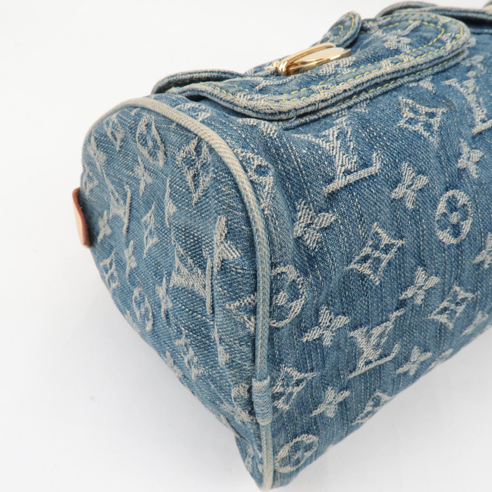 Louis Vuitton Monogram Denim Neo Speedy Hand Bag Blue M95019 SP0066
