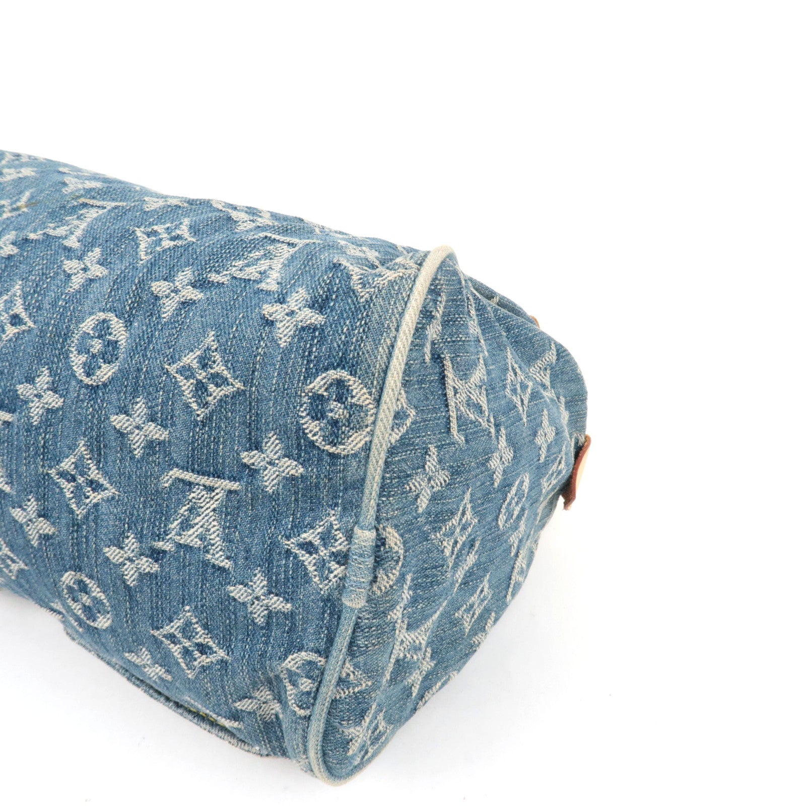 Louis Vuitton Monogram Denim Neo Speedy Hand Bag Blue M95019 SP0066