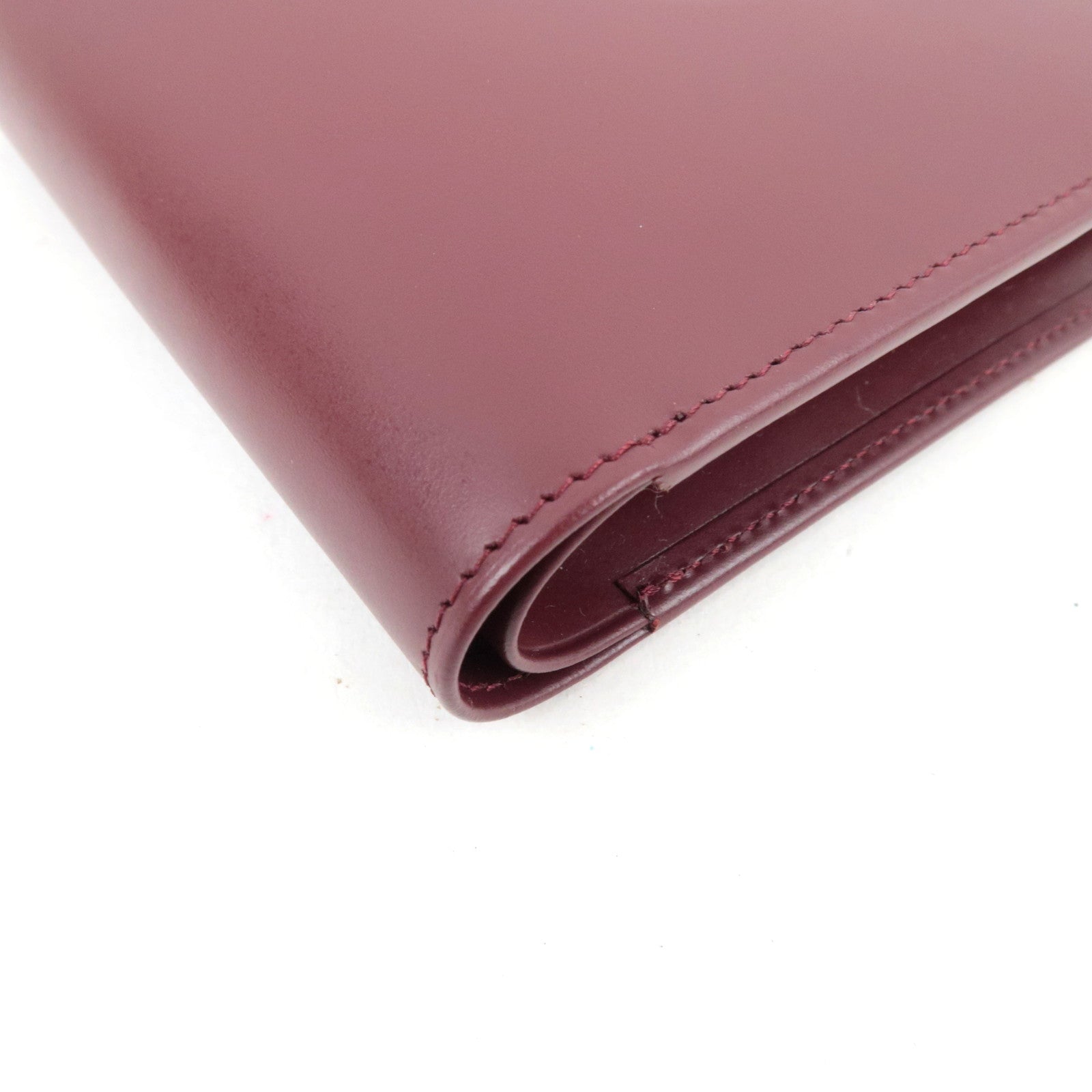 Cartier Must Line Bi-Fold Wallet Leather Bordeaux *Box