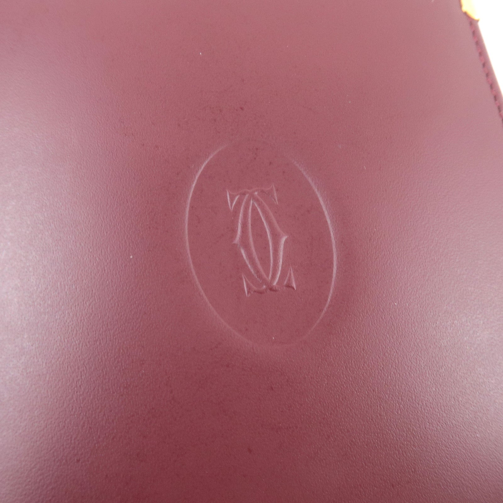 Cartier Must Line Bi-Fold Wallet Leather Bordeaux *Box
