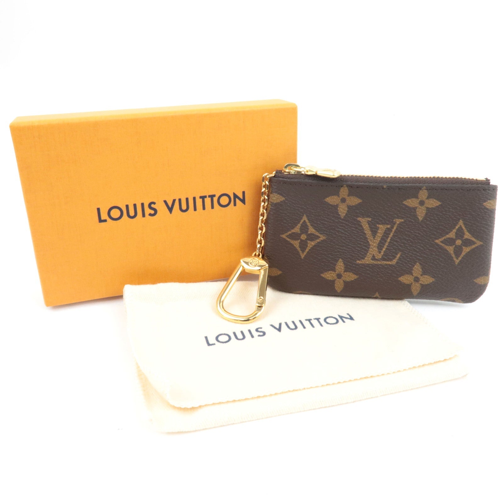 Louis Vuitton Monogram Pochette Cles Coin Case M62650 CT1198 *Box, Dust bag