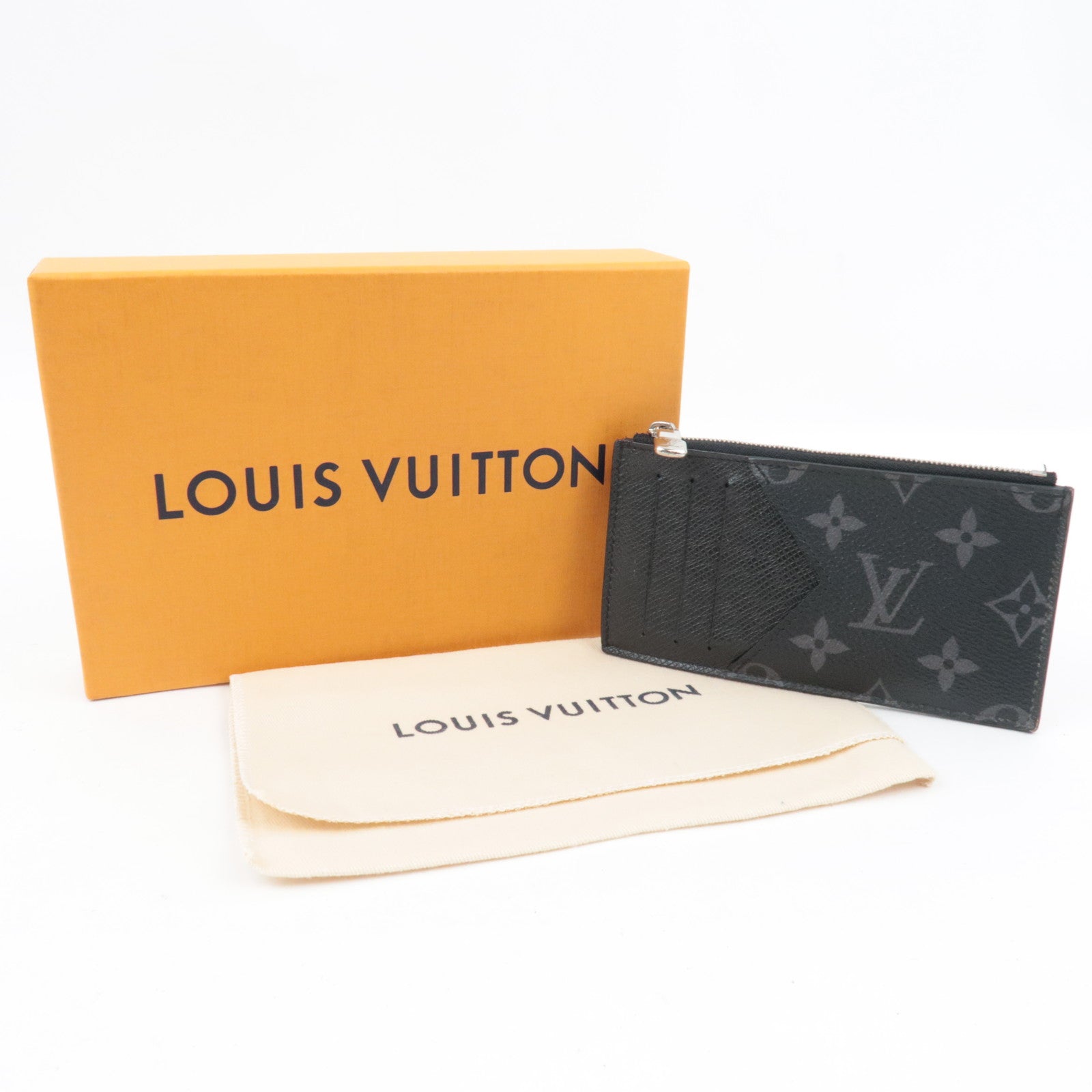 Louis Vuitton Monogram Eclipse Taigarama Fragment case Black M30271 FH4260 *Box, Dust bag