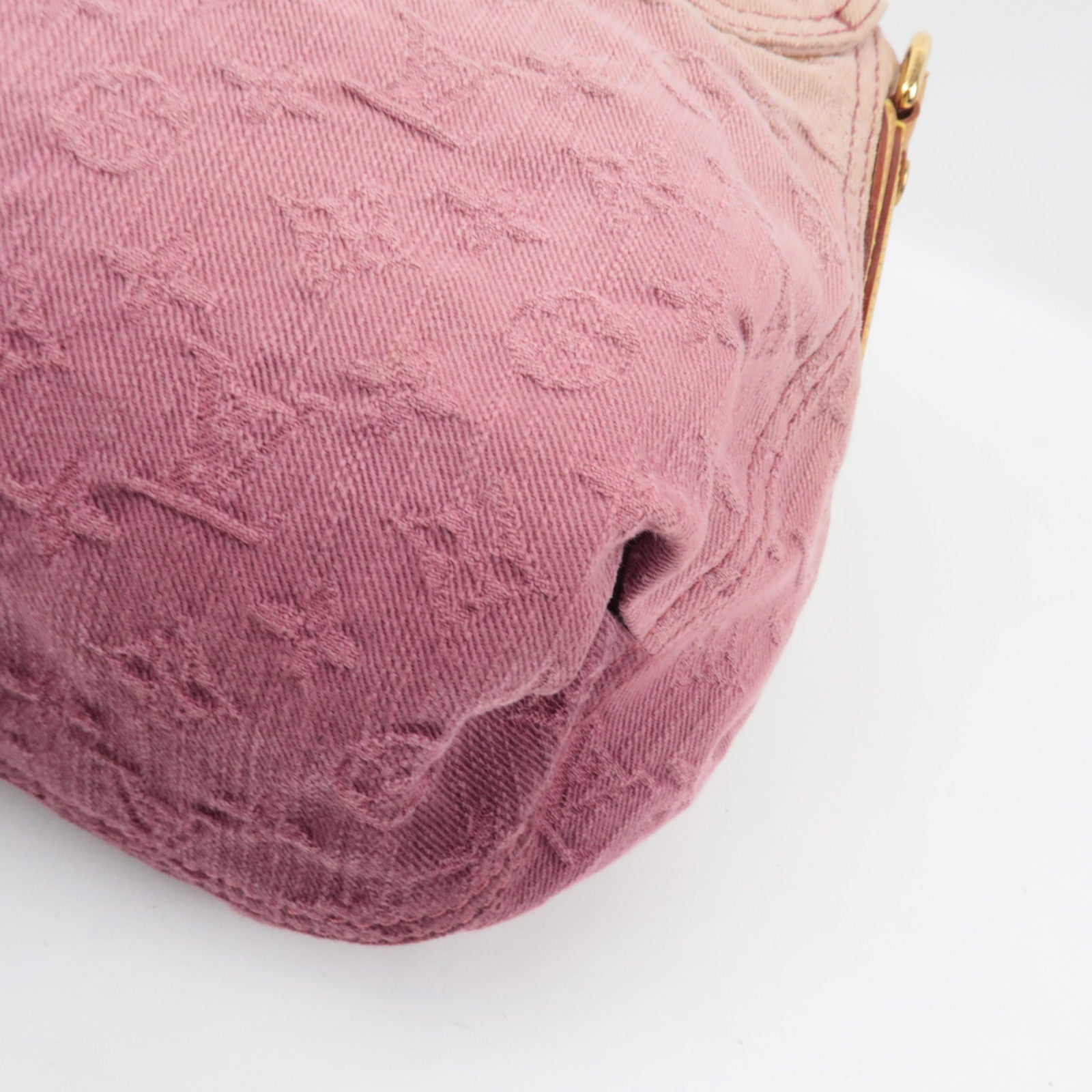 Louis Vuitton Monogram Denim Sunray Shoulder Bag Rouge Fauviste M40417 TR3150