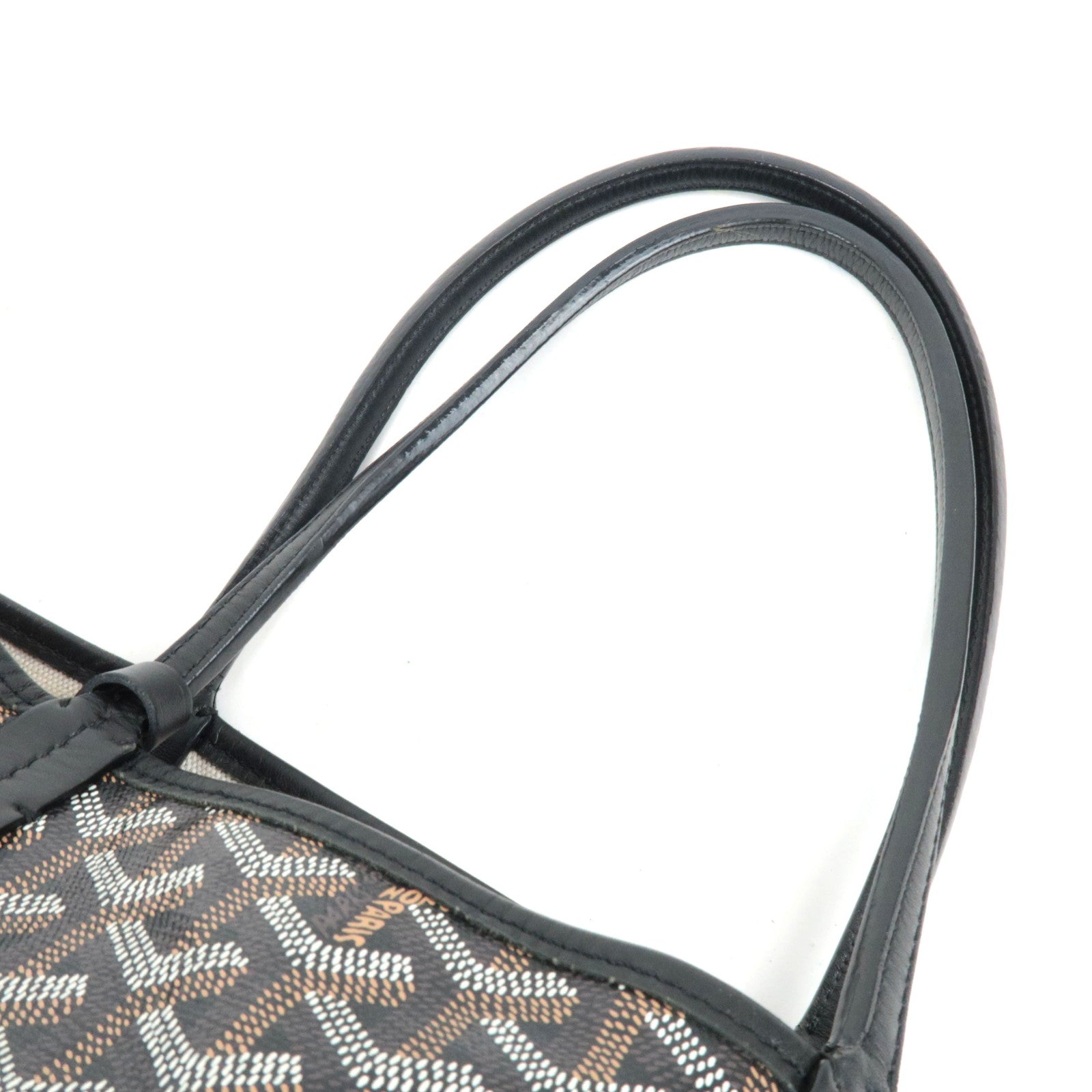 GOYARD Saint Louis PM Tote Bag PVC Leather Black *Dust bag, Pouch