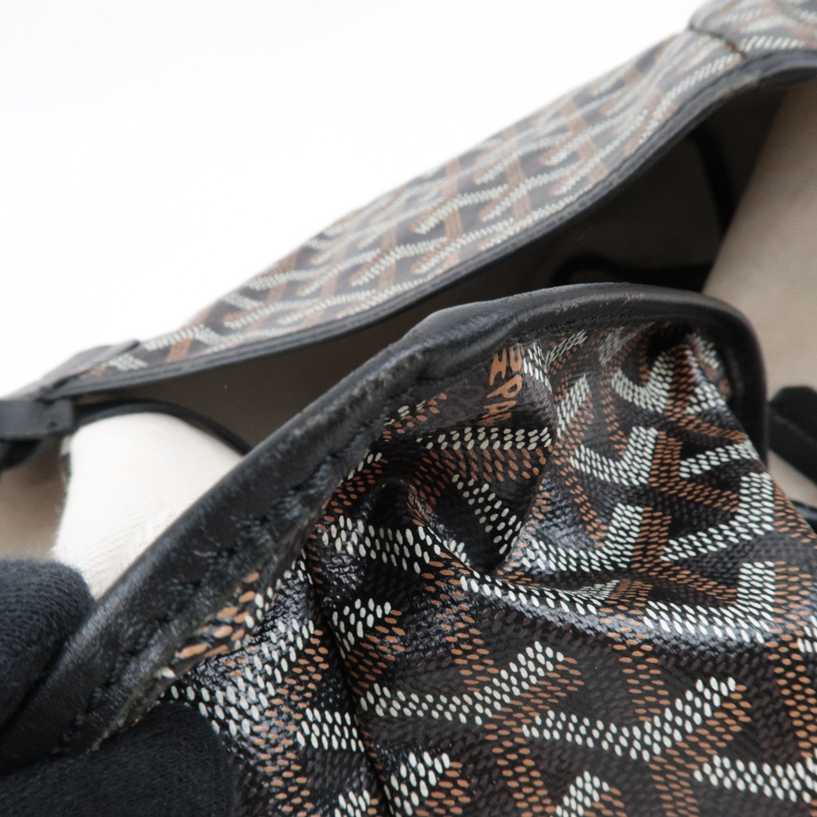 GOYARD Saint Louis PM Tote Bag PVC Leather Black *Dust bag, Pouch