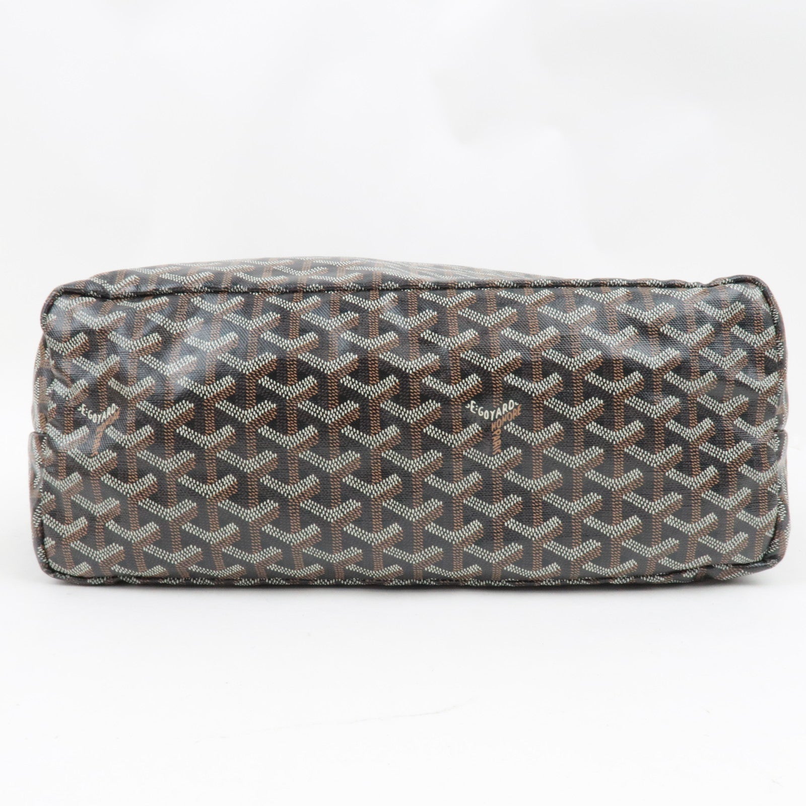 GOYARD Saint Louis PM Tote Bag PVC Leather Black *Dust bag, Pouch