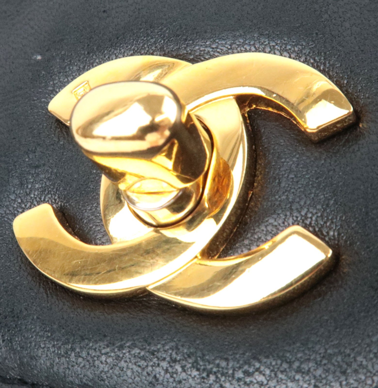 CHANEL Matelasse Chain Shoulder Bag Lambskin Black Gold HDW 1799679