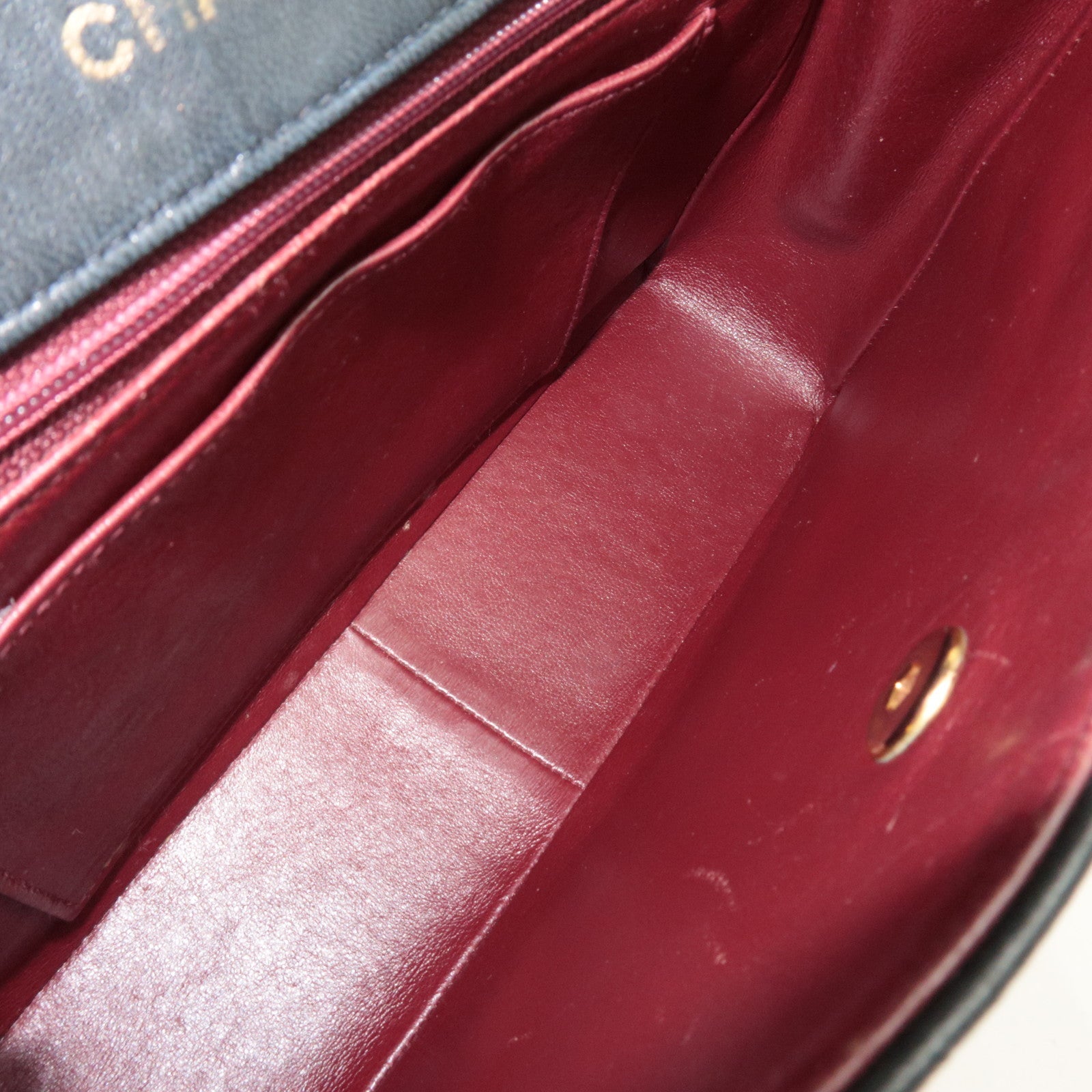 CHANEL Matelasse Chain Shoulder Bag Lambskin Black Gold HDW 1799679