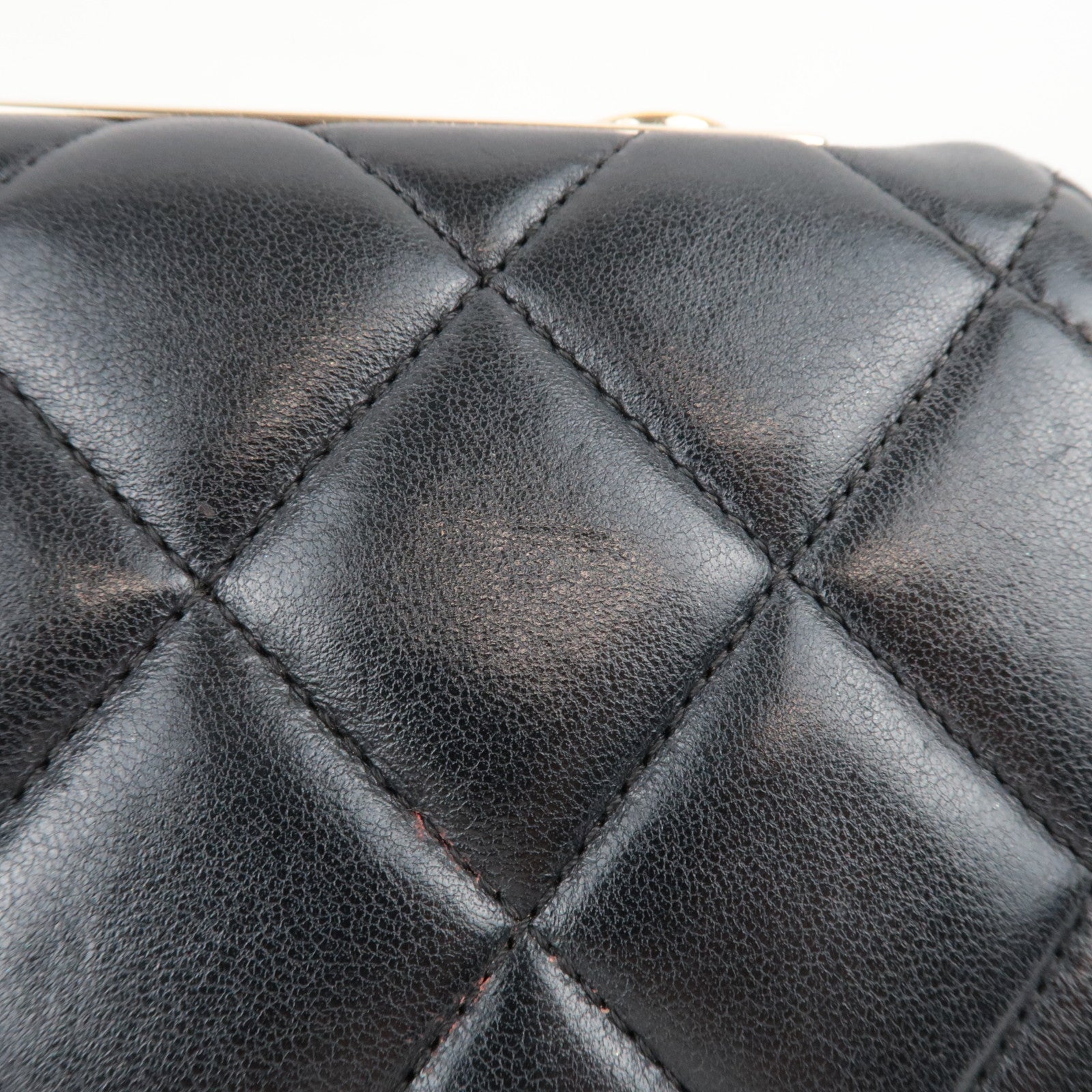 CHANEL Trendy CC Matelasse Chain Shoulder Bag Leather Black Gold HDW 24697567