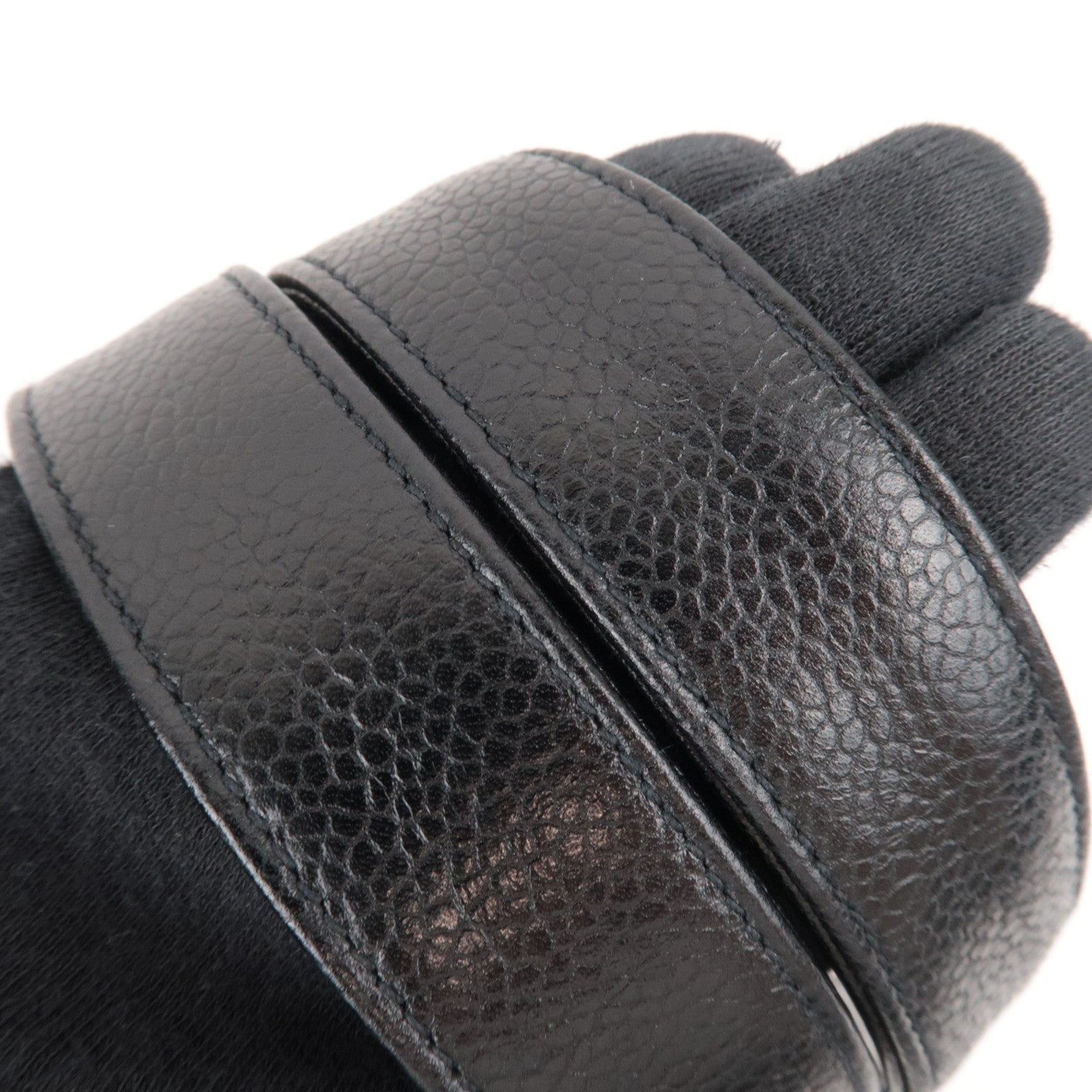 CHANEL Coco Mark Chain Tote Bag Caviar Skin Black Gold HDW 2307621 *Dust bag, G card, 3 Pouches