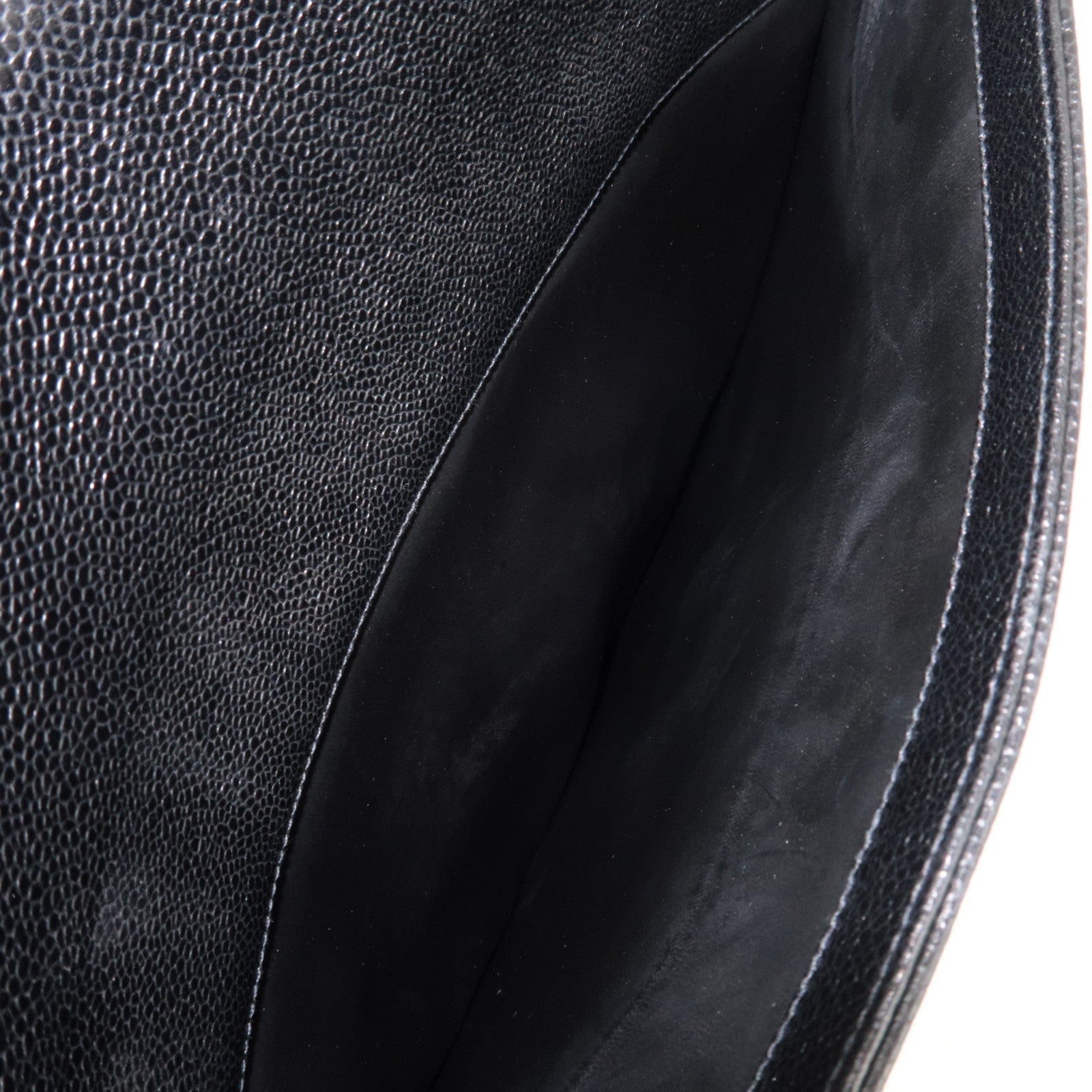 CHANEL Coco Mark Chain Tote Bag Caviar Skin Black Gold HDW 2307621 *Dust bag, G card, 3 Pouches