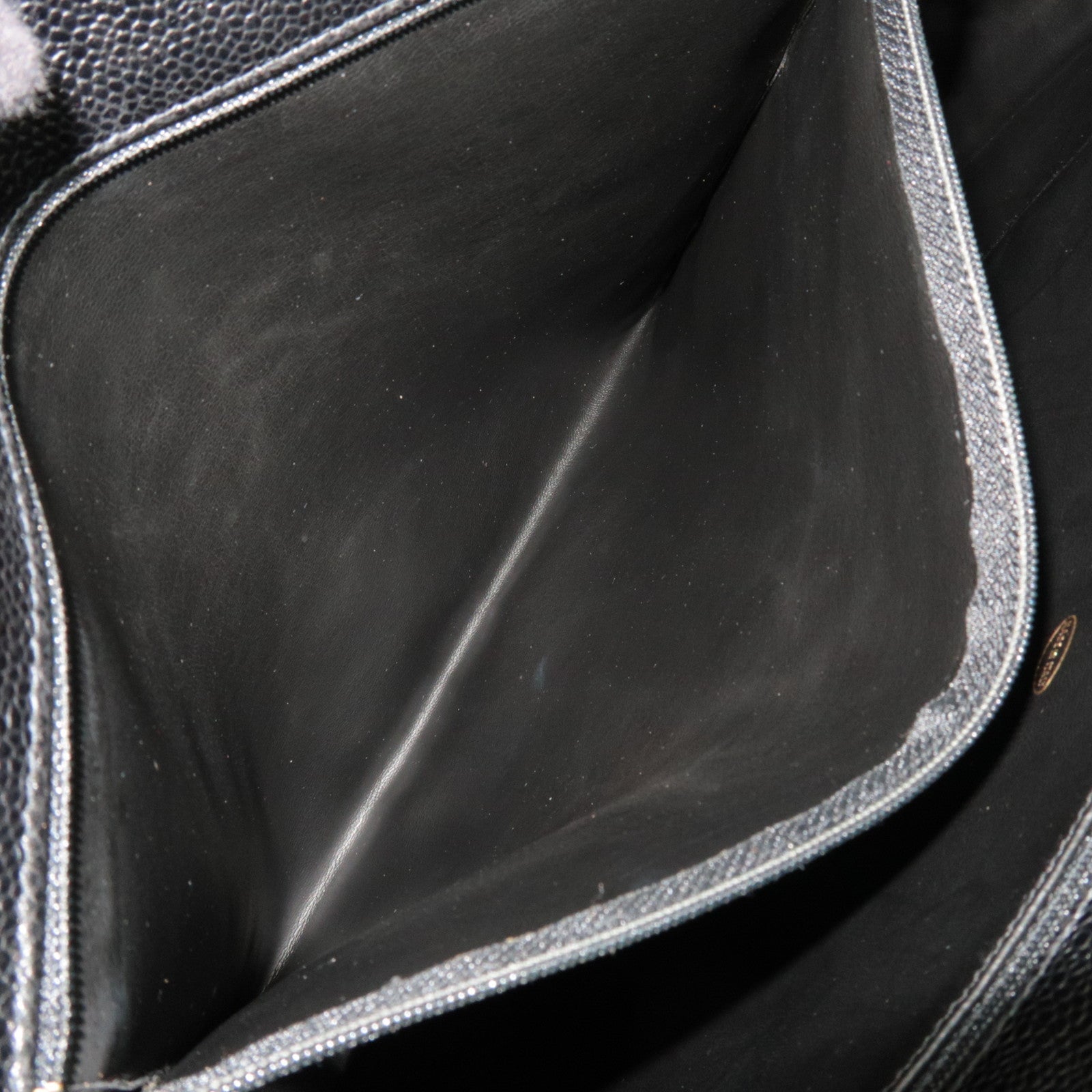 CHANEL Coco Mark Chain Tote Bag Caviar Skin Black Gold HDW 2307621 *Dust bag, G card, 3 Pouches