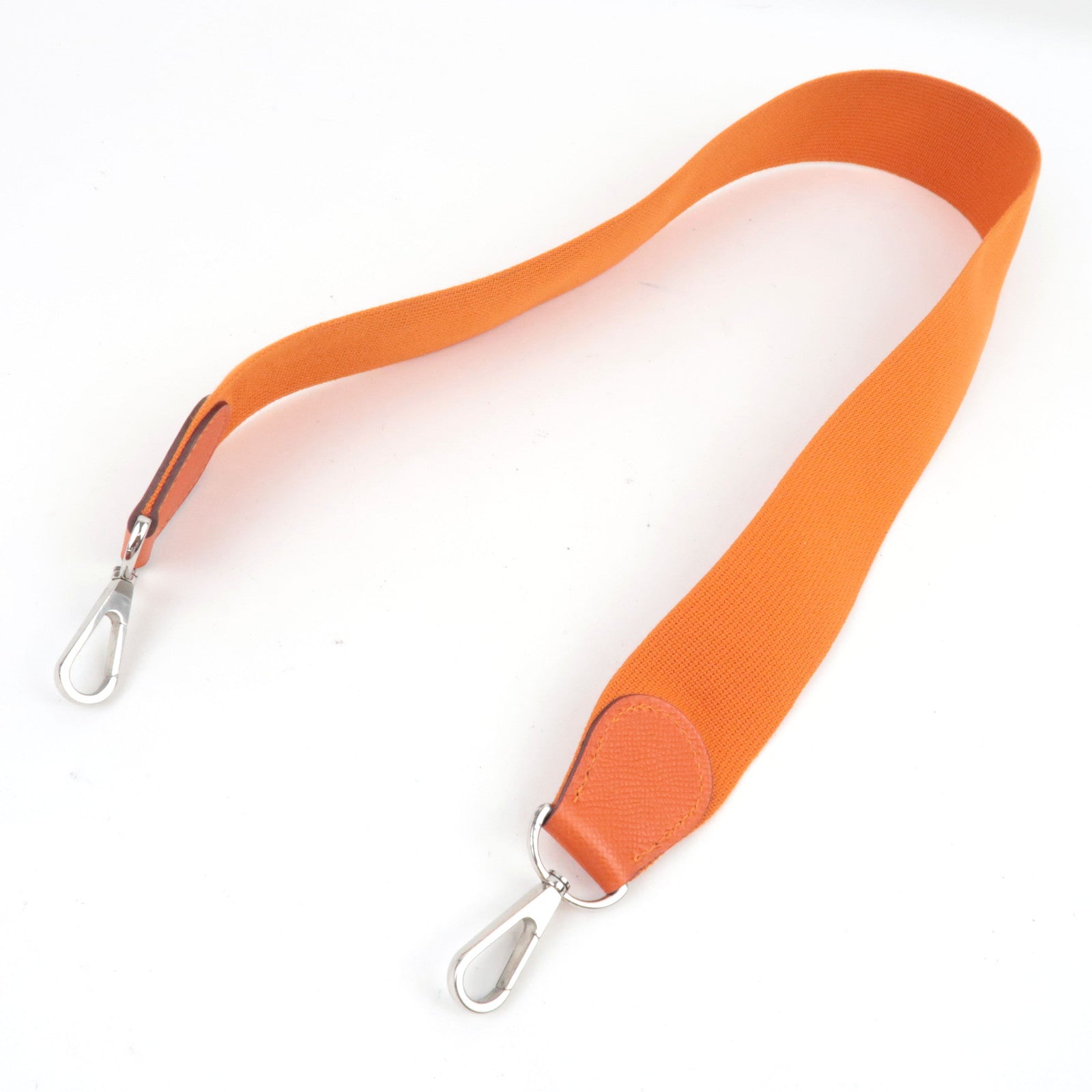 HERMES Evelyn 1 PM Shoulder Bag □O Stamp (2011) Veau Epsom Orange Silver HDW *Dust bag, Strap