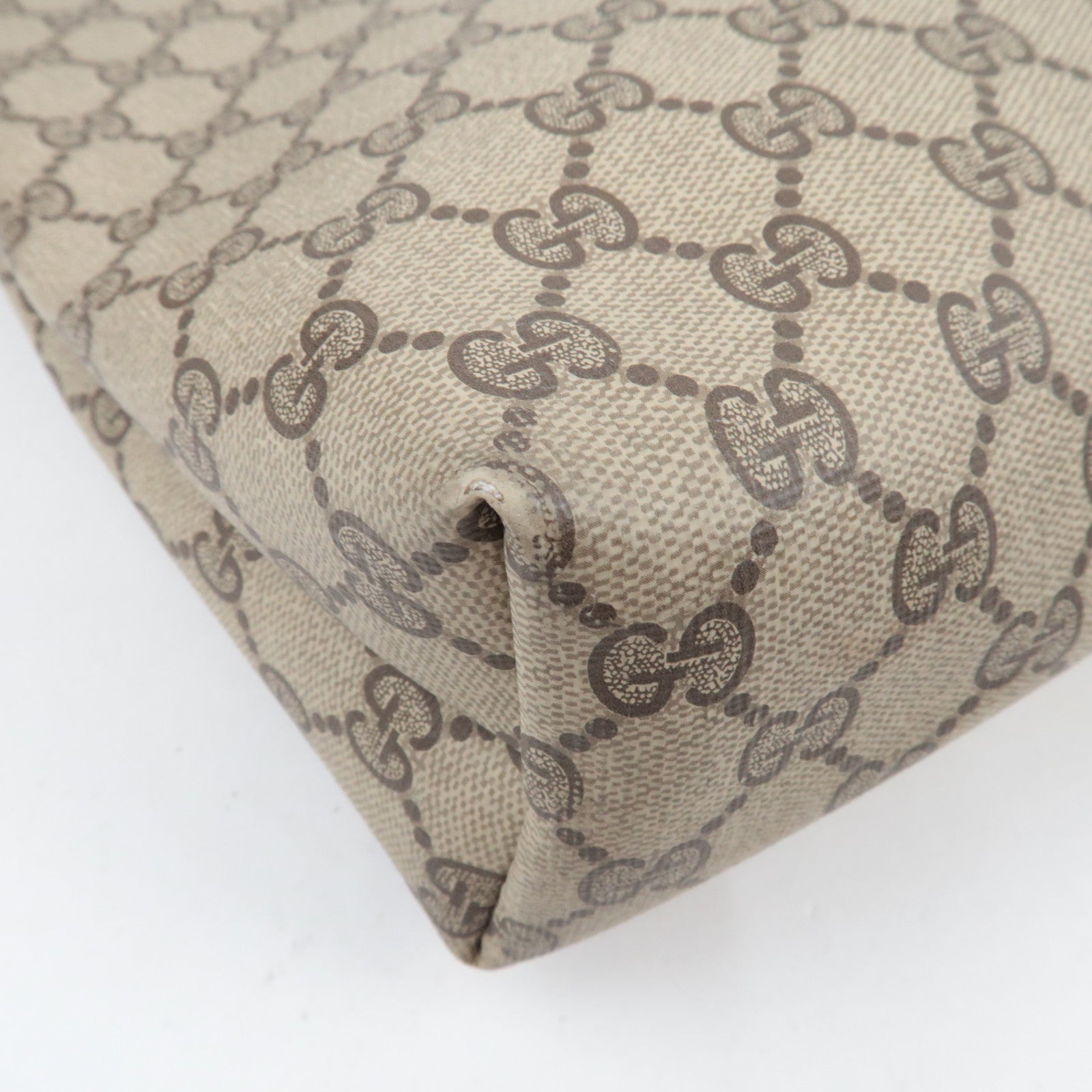 GUCCI Old GUCCI Sherry Tote Bag GG Plus Beige Brown 40.02.003