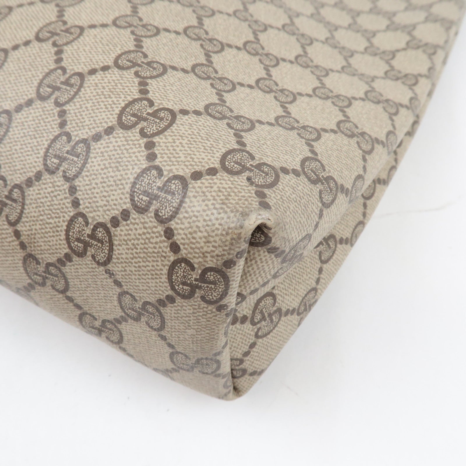 GUCCI Old GUCCI Sherry Tote Bag GG Plus Beige Brown 40.02.003