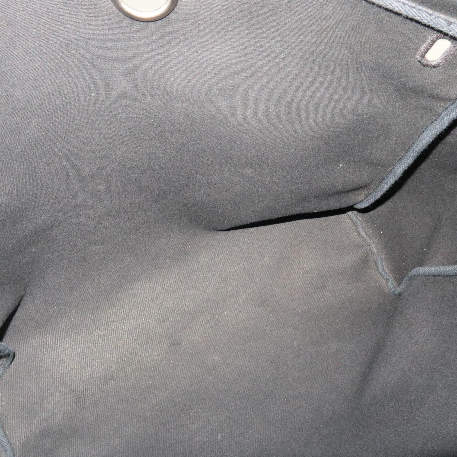 HERMES Her Bag 2Way Shoulder Bag □C Stamp (1999) Toile H Leather Black *Spare bag, Lock