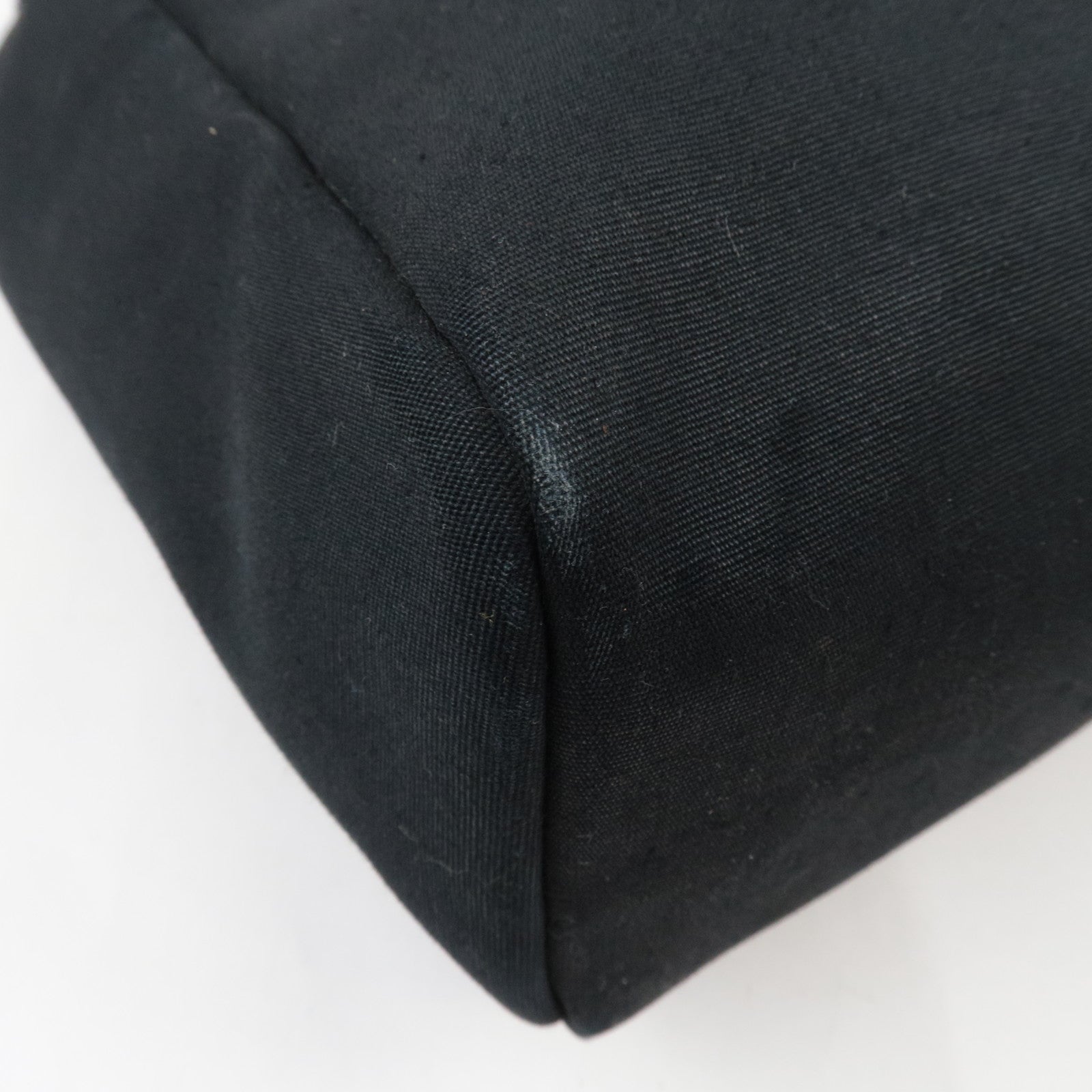 HERMES Her Bag 2Way Shoulder Bag □C Stamp (1999) Toile H Leather Black *Spare bag, Lock