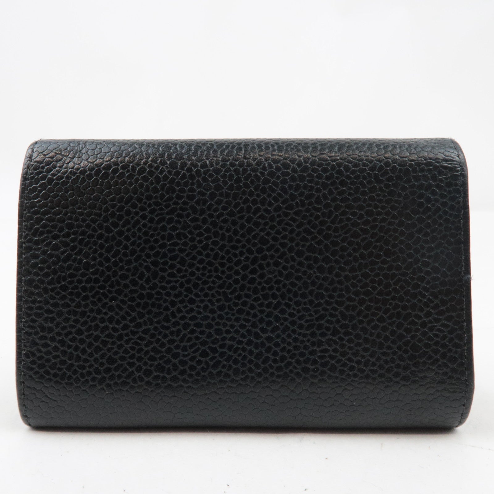 CHANEL 6 Rings Key Case Caviar Skin Black 9186834 *Box, G card