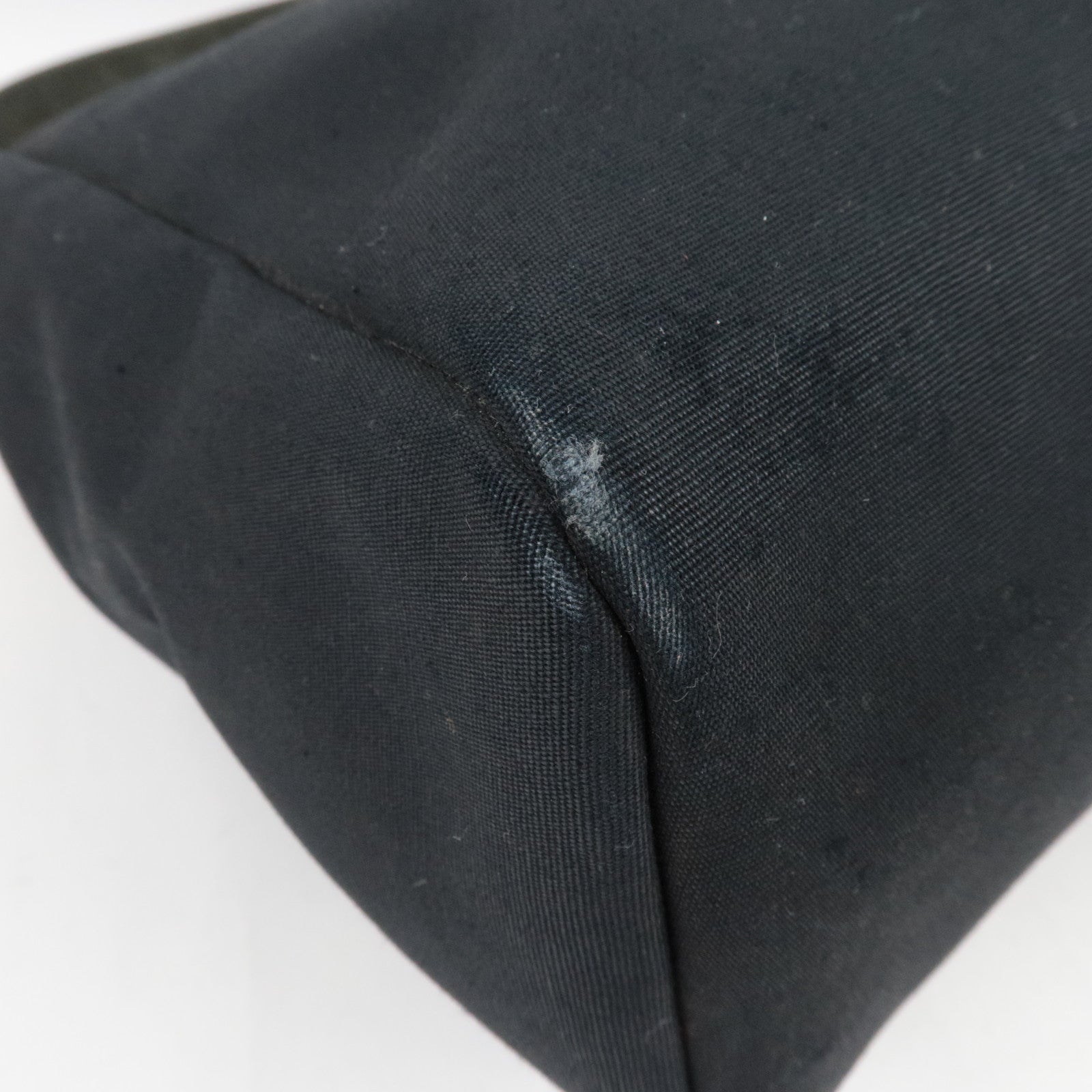 HERMES Her Bag 2Way Hand Bag □E Stamp (2001) Toile H Leather Black Silver HDW *Dust bag, Spare bag, Key Lock, Clochette