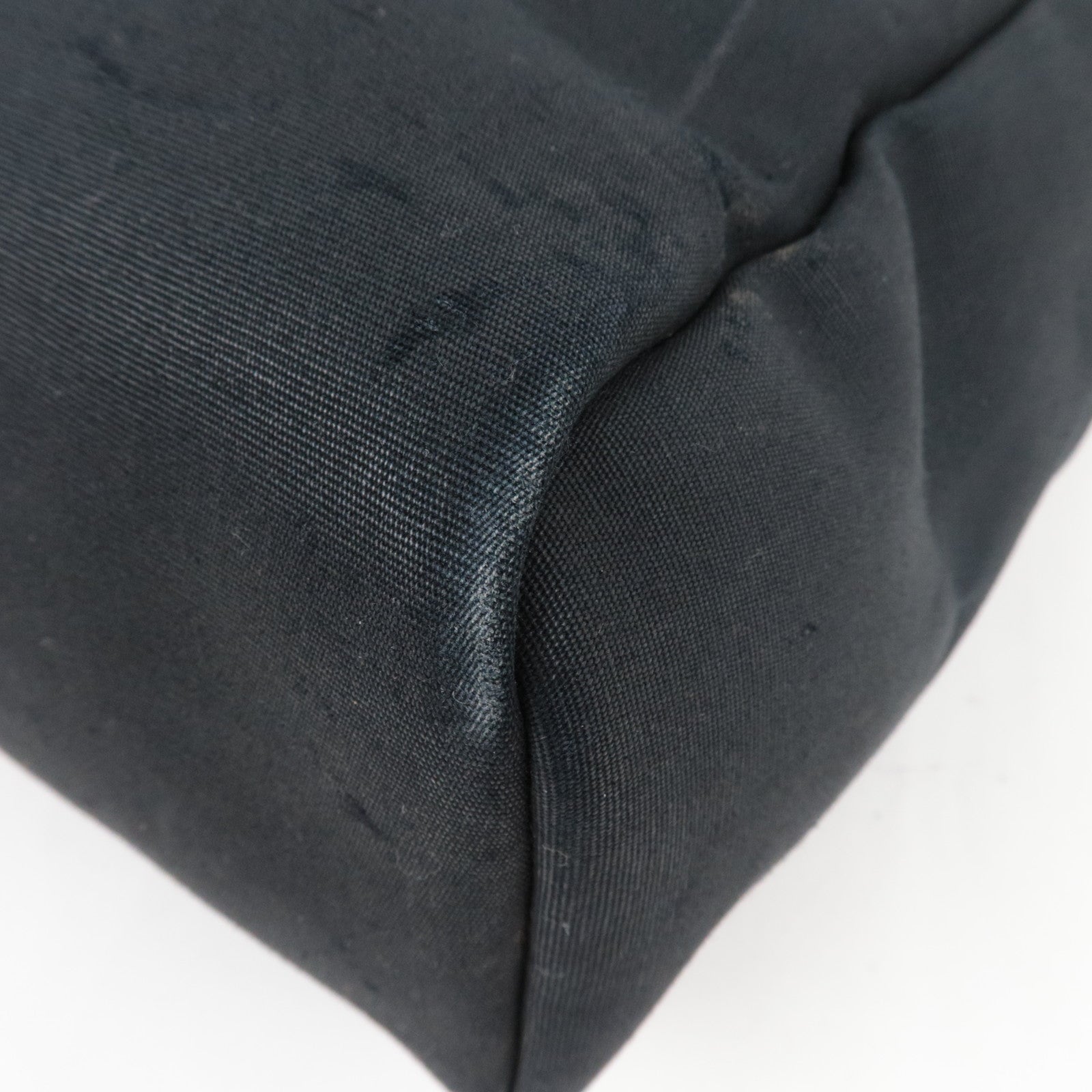 HERMES Her Bag 2Way Hand Bag □E Stamp (2001) Toile H Leather Black Silver HDW *Dust bag, Spare bag, Key Lock, Clochette