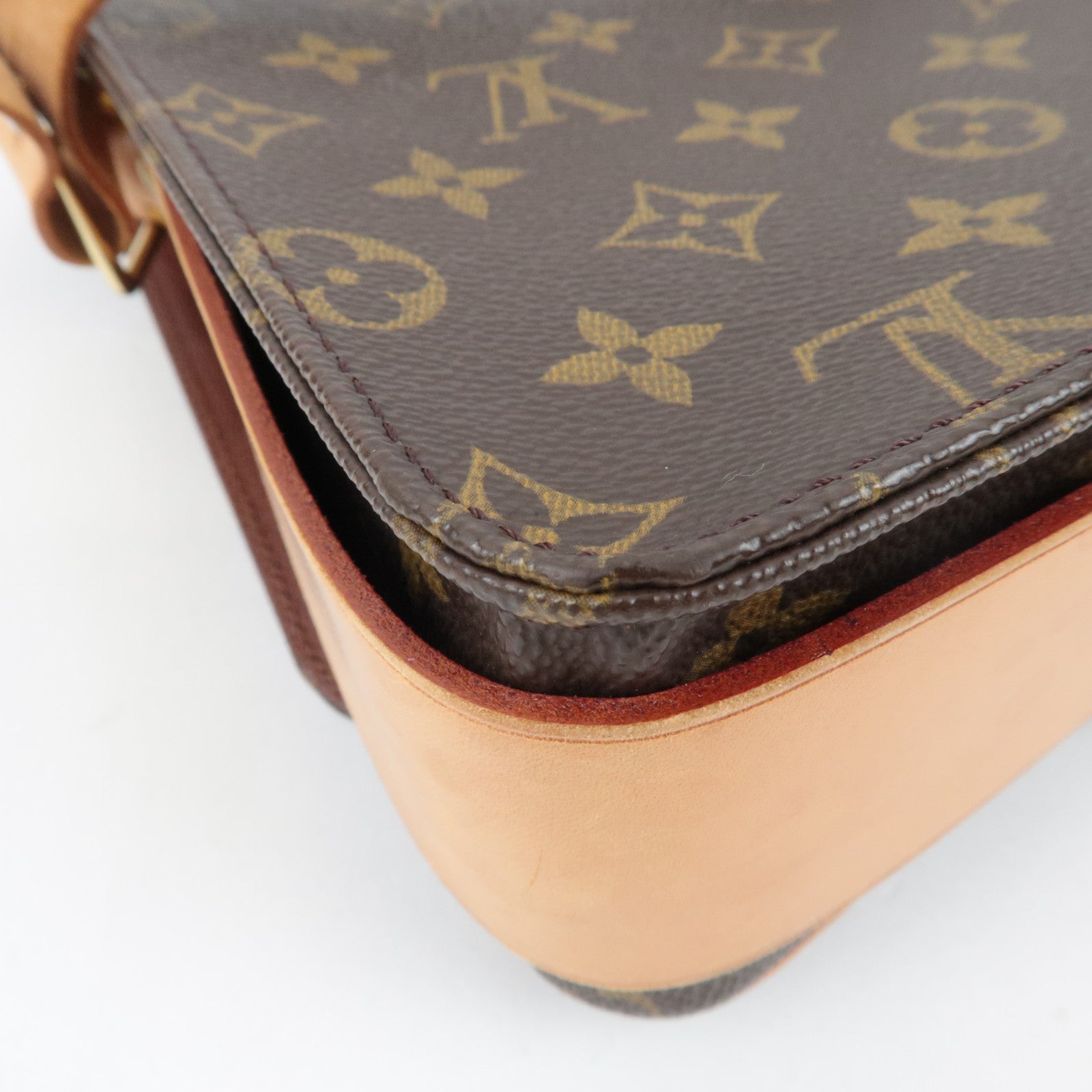 Louis Vuitton Monogram Cartouchiere GM Shoulder Bag M51252 SL0090